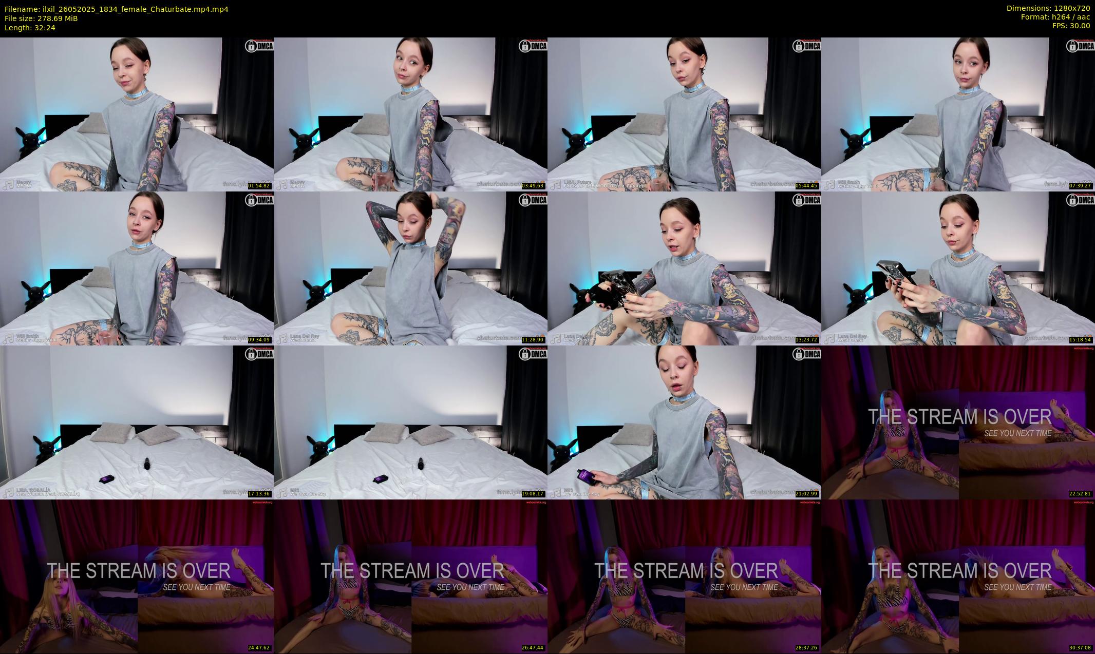 ilxil — 33 minute Chaturbate female cam show recording, 720p, May 26, 2025