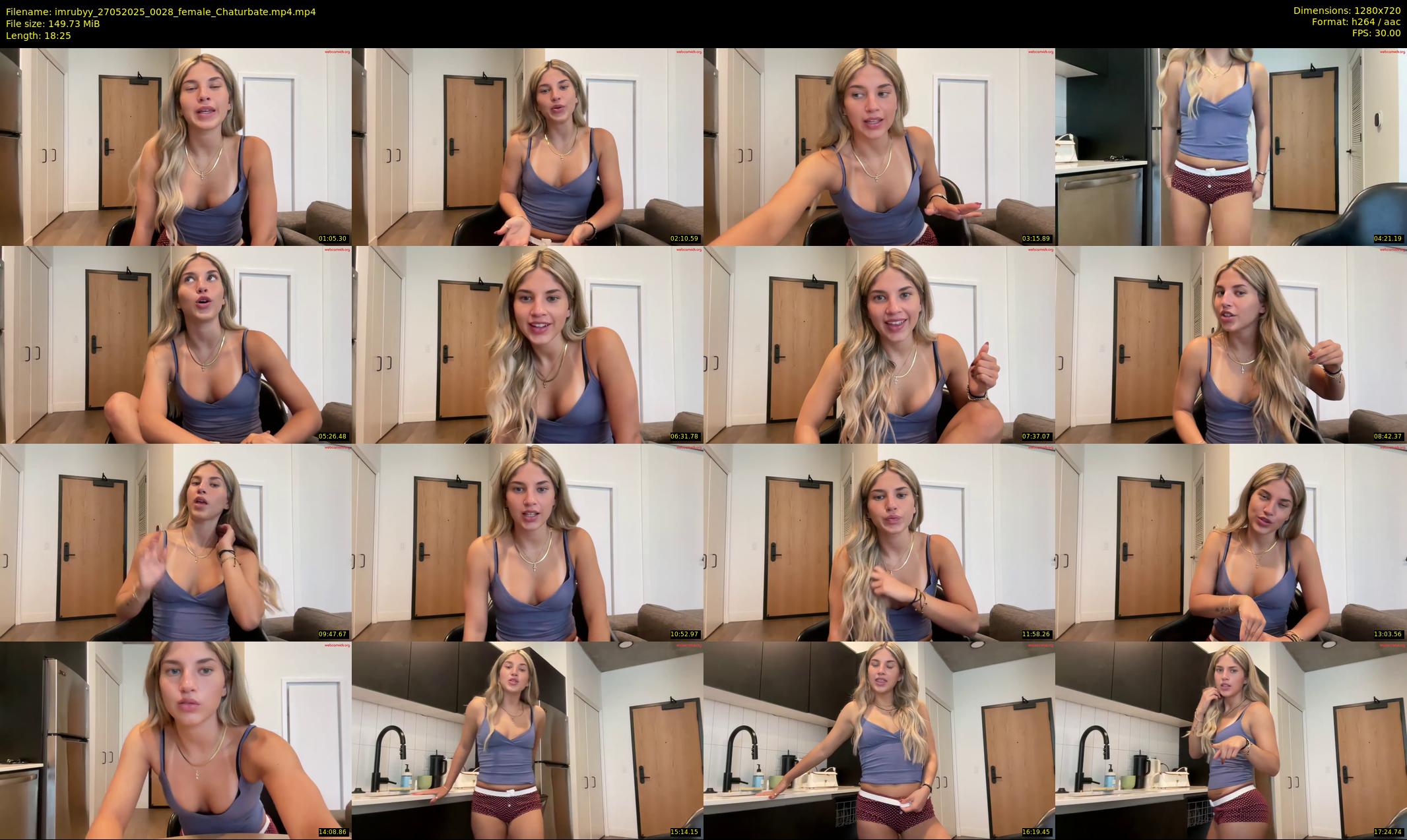 imrubyy — 19 minute Chaturbate female cam show recording, 720p, May 27, 2025