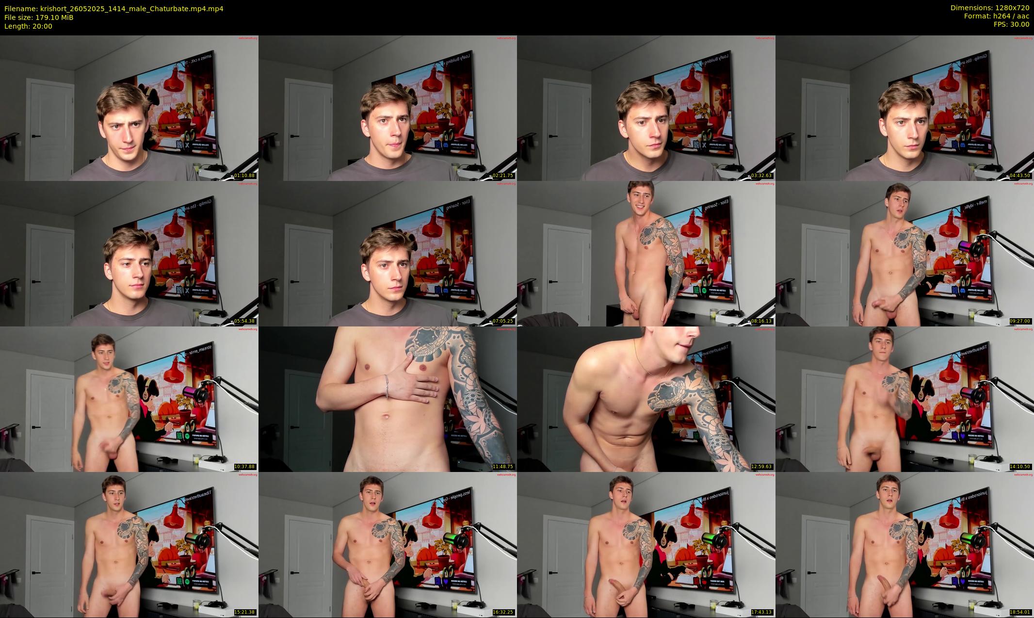 krishort — 20 minute Chaturbate male cam show recording, 720p, May 26, 2025