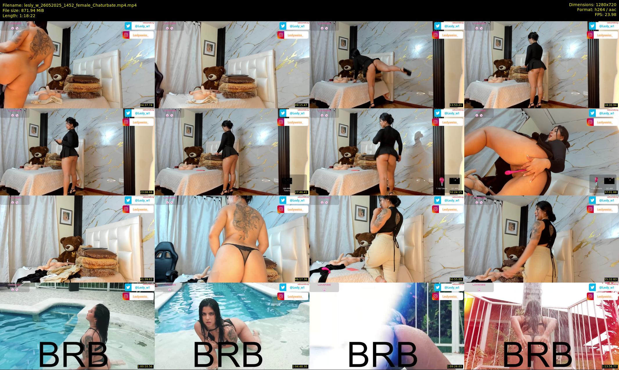 lesly_w — 79 minute Chaturbate female cam show recording, 720p, May 26, 2025