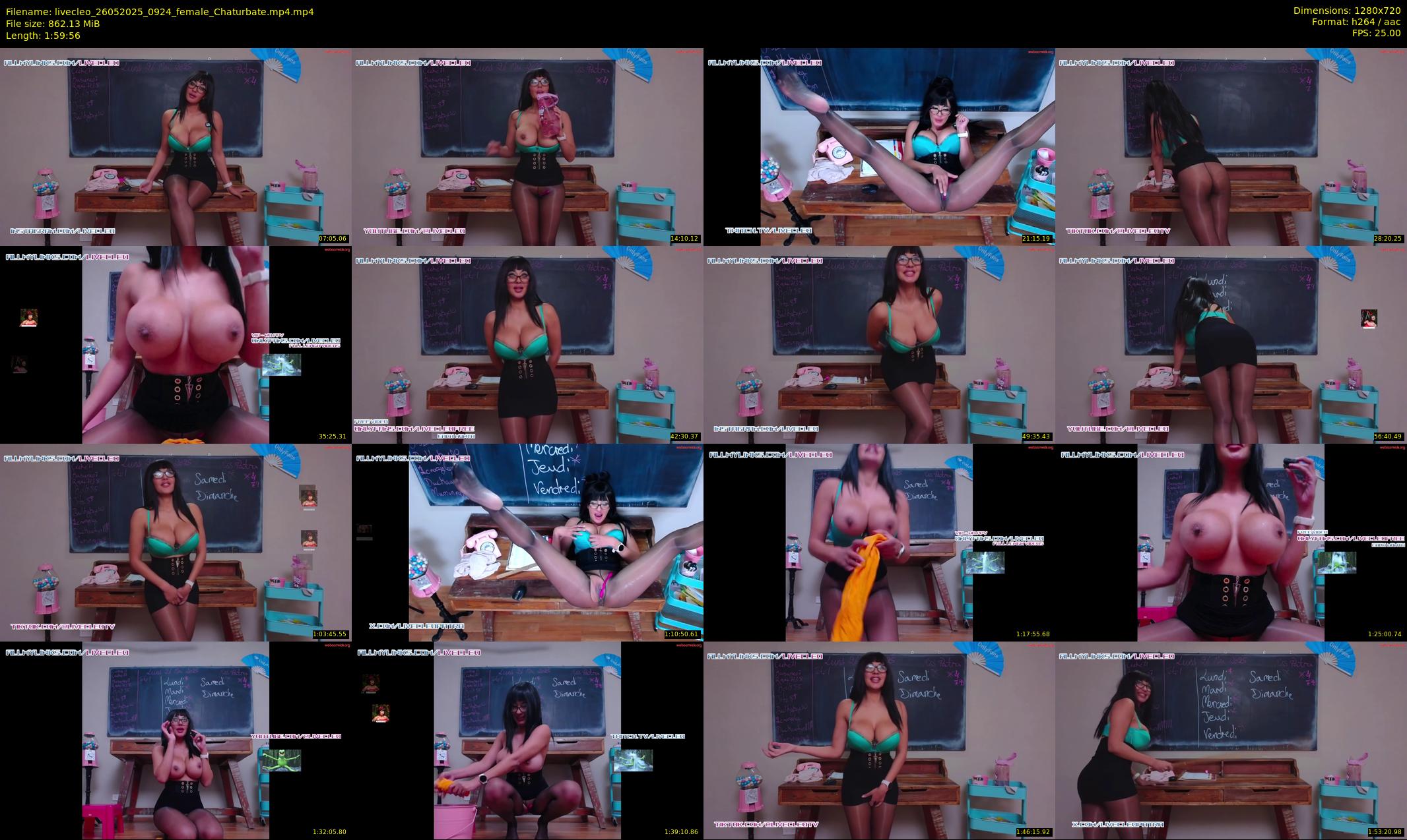 livecleo — 120 minute Chaturbate female cam show recording, 720p, May 26, 2025