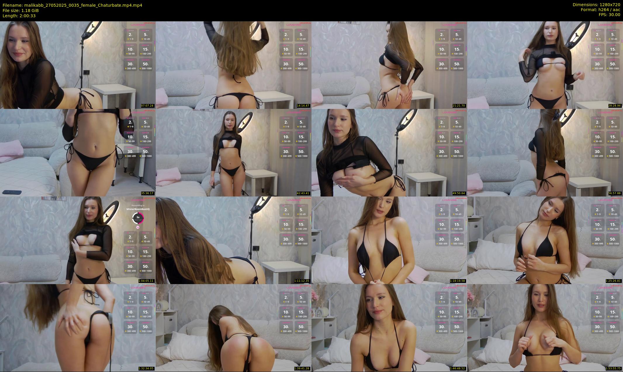 malikabb — 121 minute Chaturbate female cam show recording, 720p, May 27, 2025