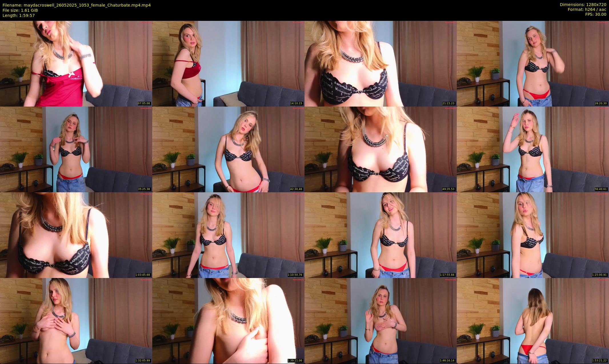 maydacroswell — 120 minute Chaturbate female cam show recording, 720p, May 26, 2025