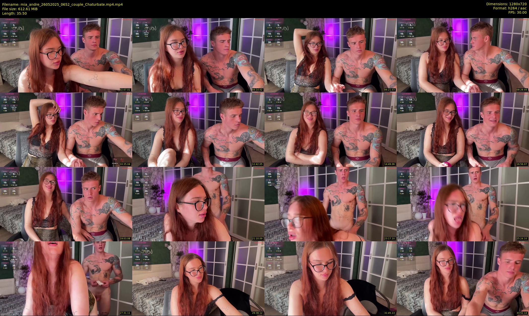 mia_andre — 36 minute Chaturbate couple cam show recording, 720p, May 26, 2025