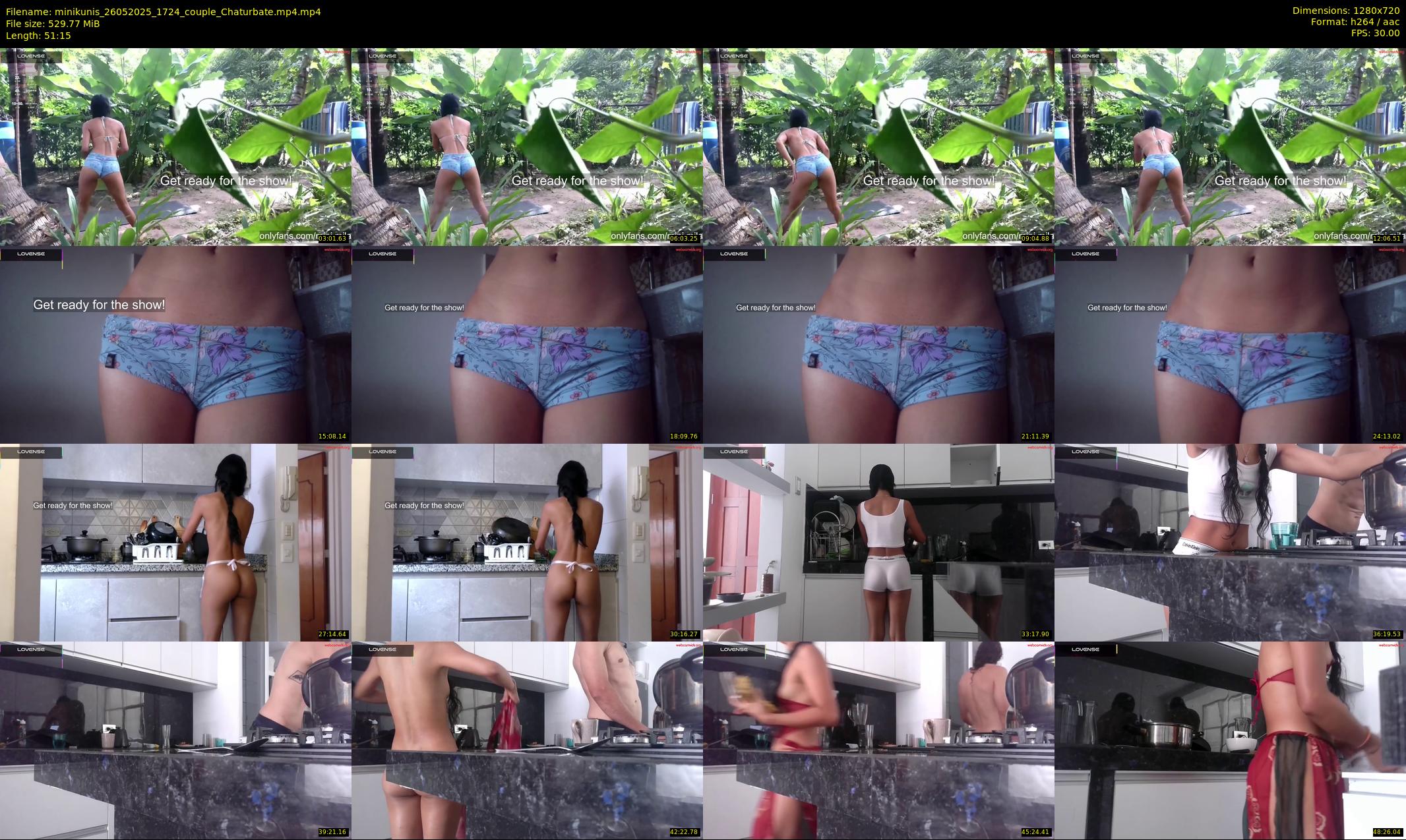 minikunis — 52 minute Chaturbate couple cam show recording, 720p, May 26, 2025