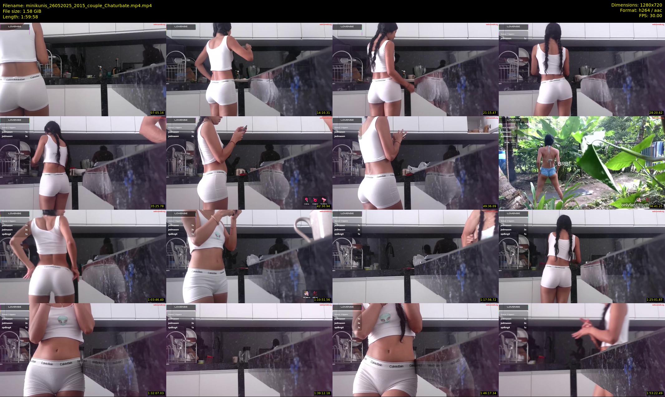 minikunis — 120 minute Chaturbate couple cam show recording, 720p, May 26, 2025