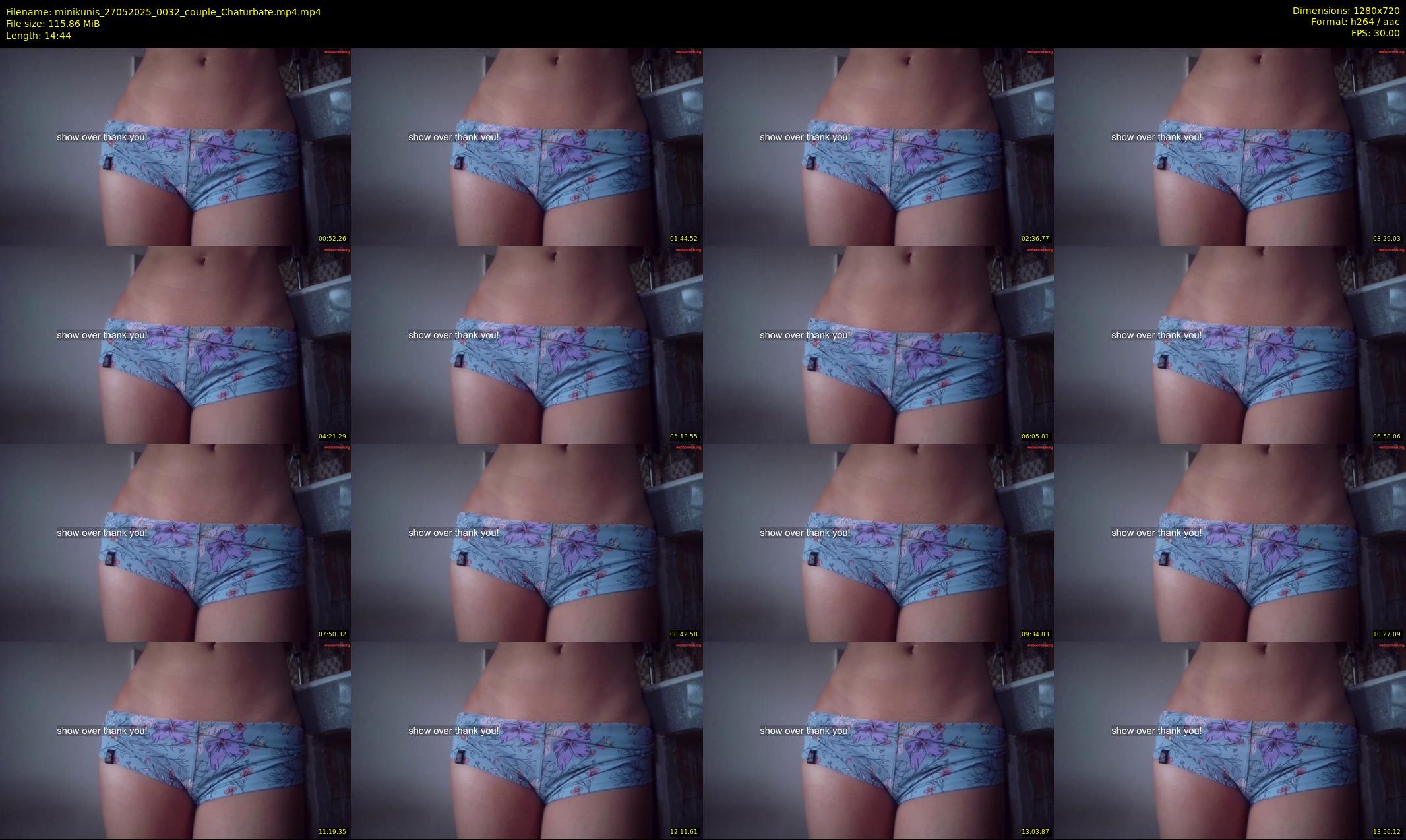 minikunis — 15 minute Chaturbate couple cam show recording, 720p, May 27, 2025