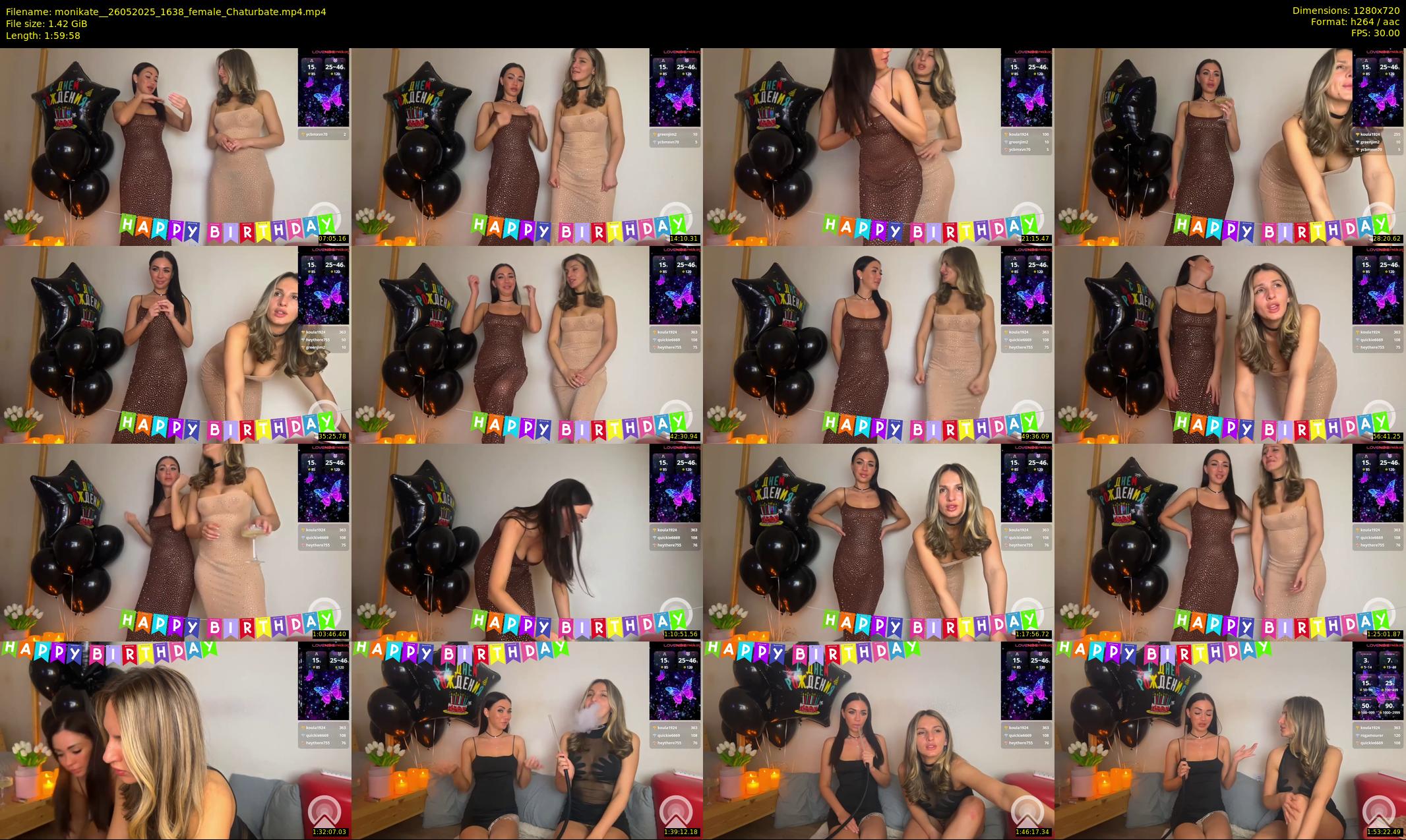 monikate_ — 120 minute Chaturbate couple cam show recording, 720p, May 26, 2025