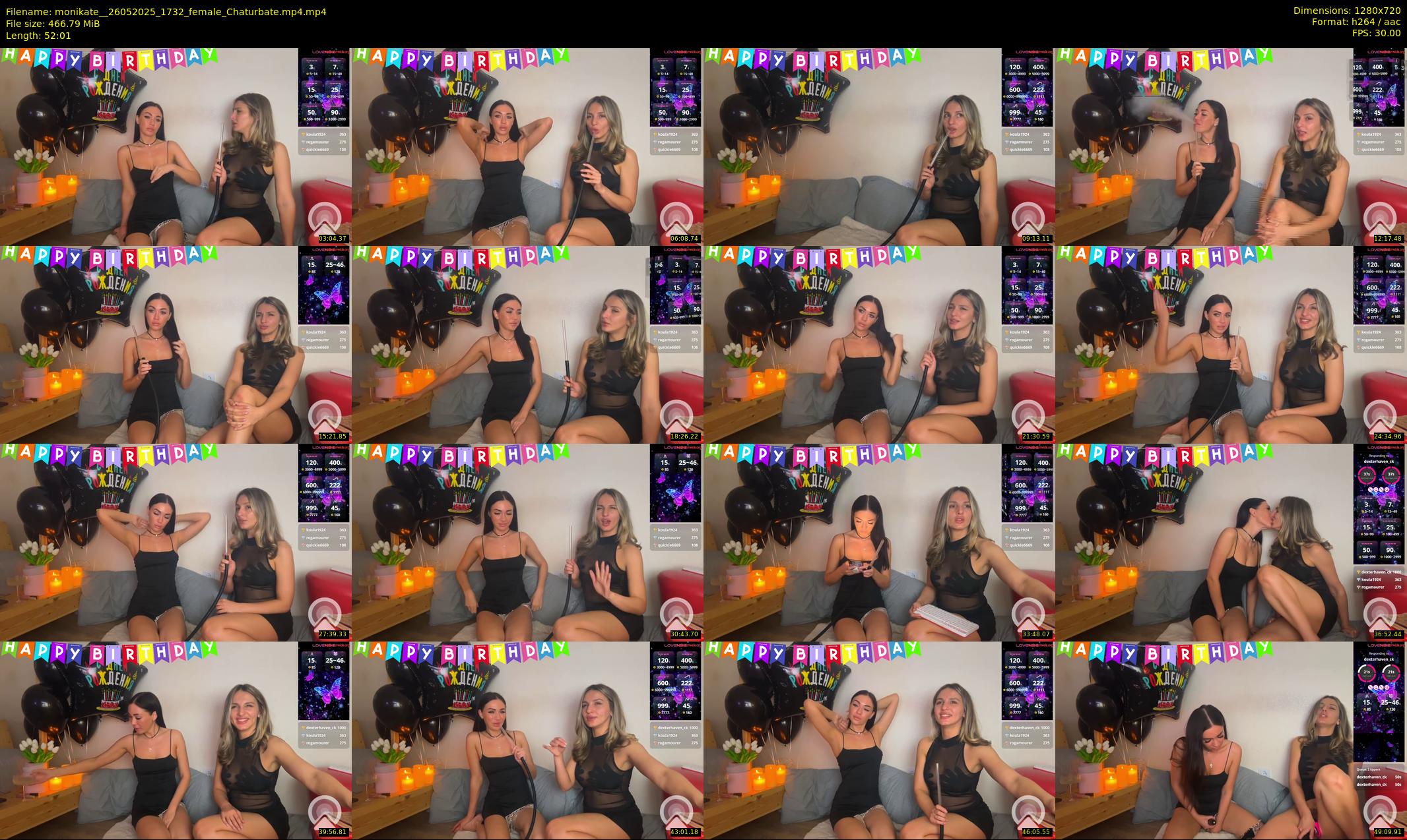 monikate_ — 53 minute Chaturbate couple cam show recording, 720p, May 26, 2025