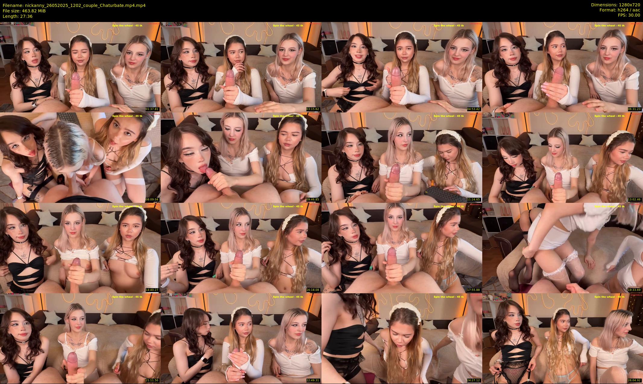 nickanny — 28 minute Chaturbate couple cam show recording, 720p, May 26, 2025