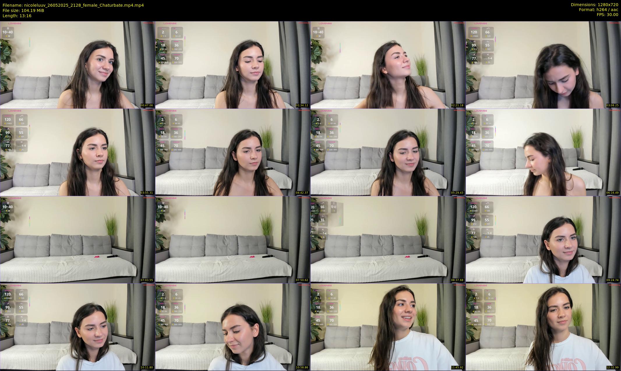 nicoleluuv — 14 minute Chaturbate female cam show recording, 720p, May 26, 2025