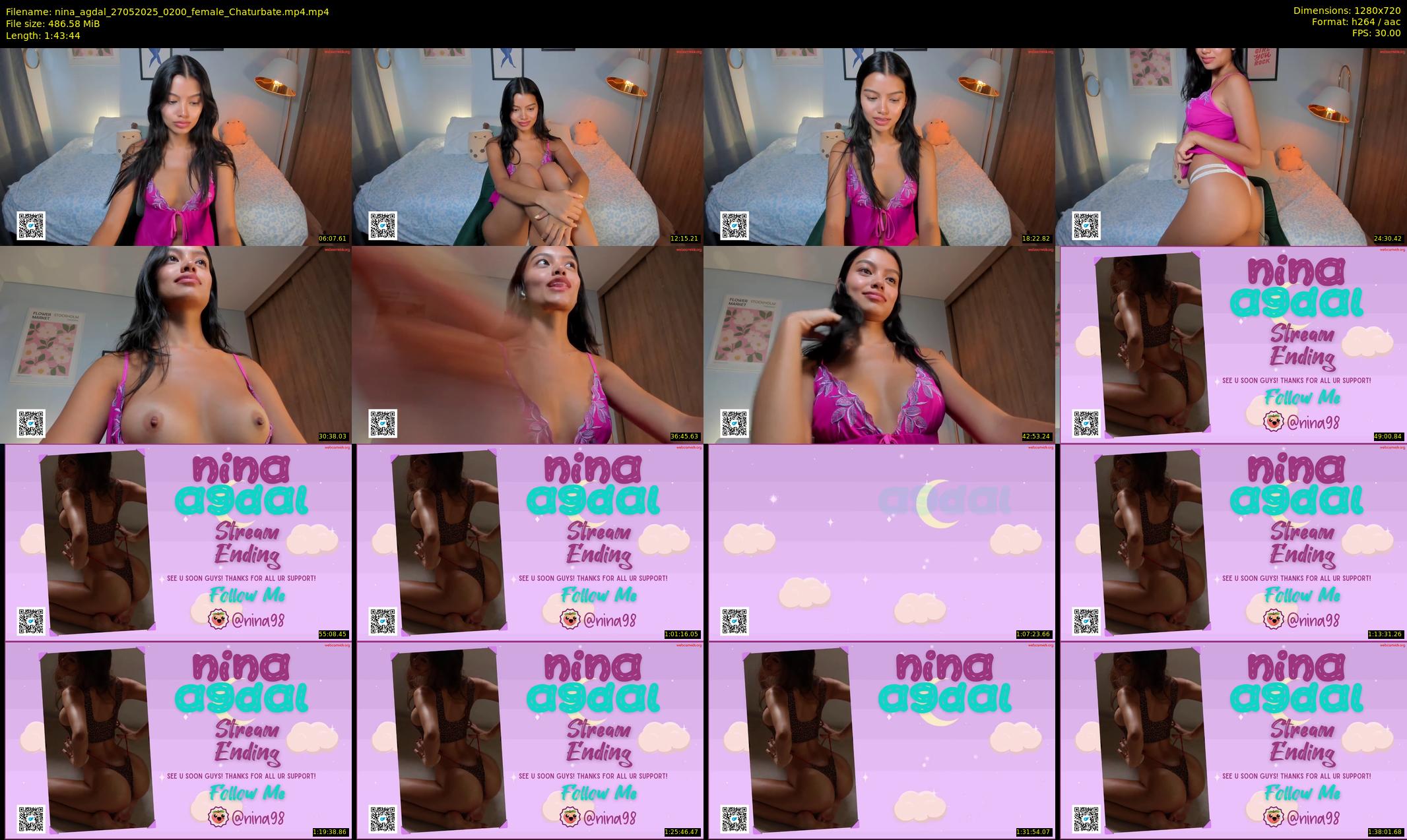 nina_agdal — 104 minute Chaturbate female cam show recording, 720p, May 27, 2025