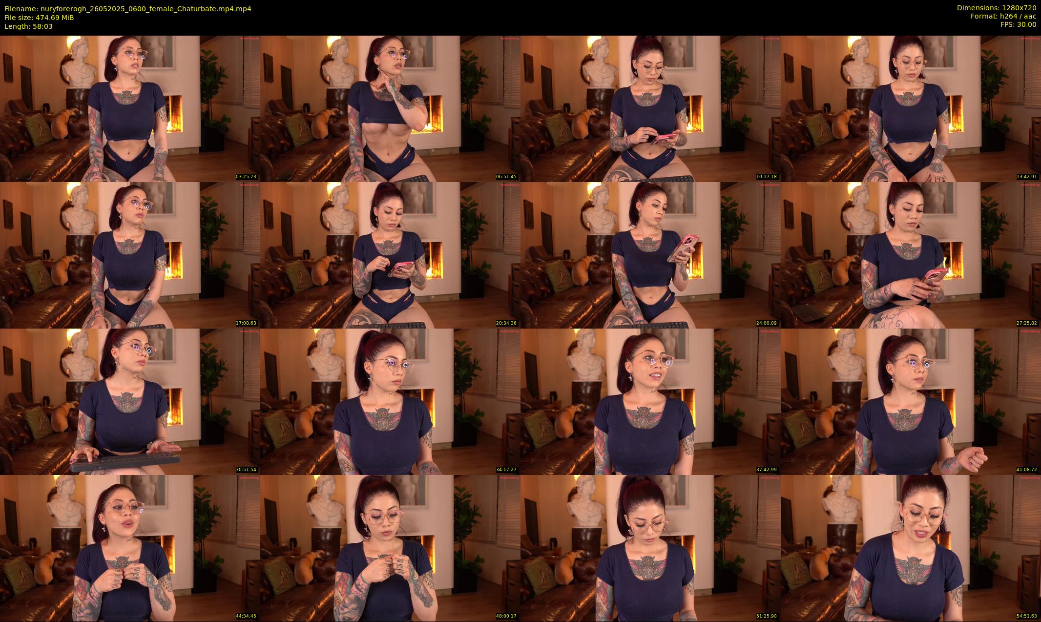 nuryforerogh — 59 minute Chaturbate female cam show recording, 720p, May 26, 2025