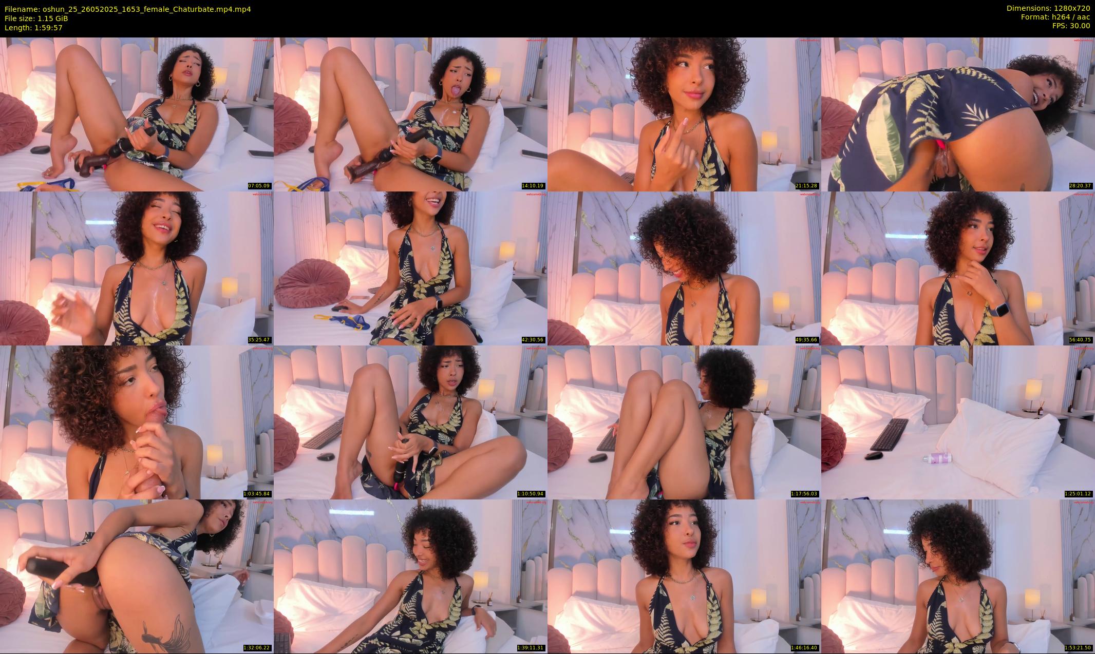 oshun_25 — 120 minute Chaturbate female cam show recording, 720p, May 26, 2025
