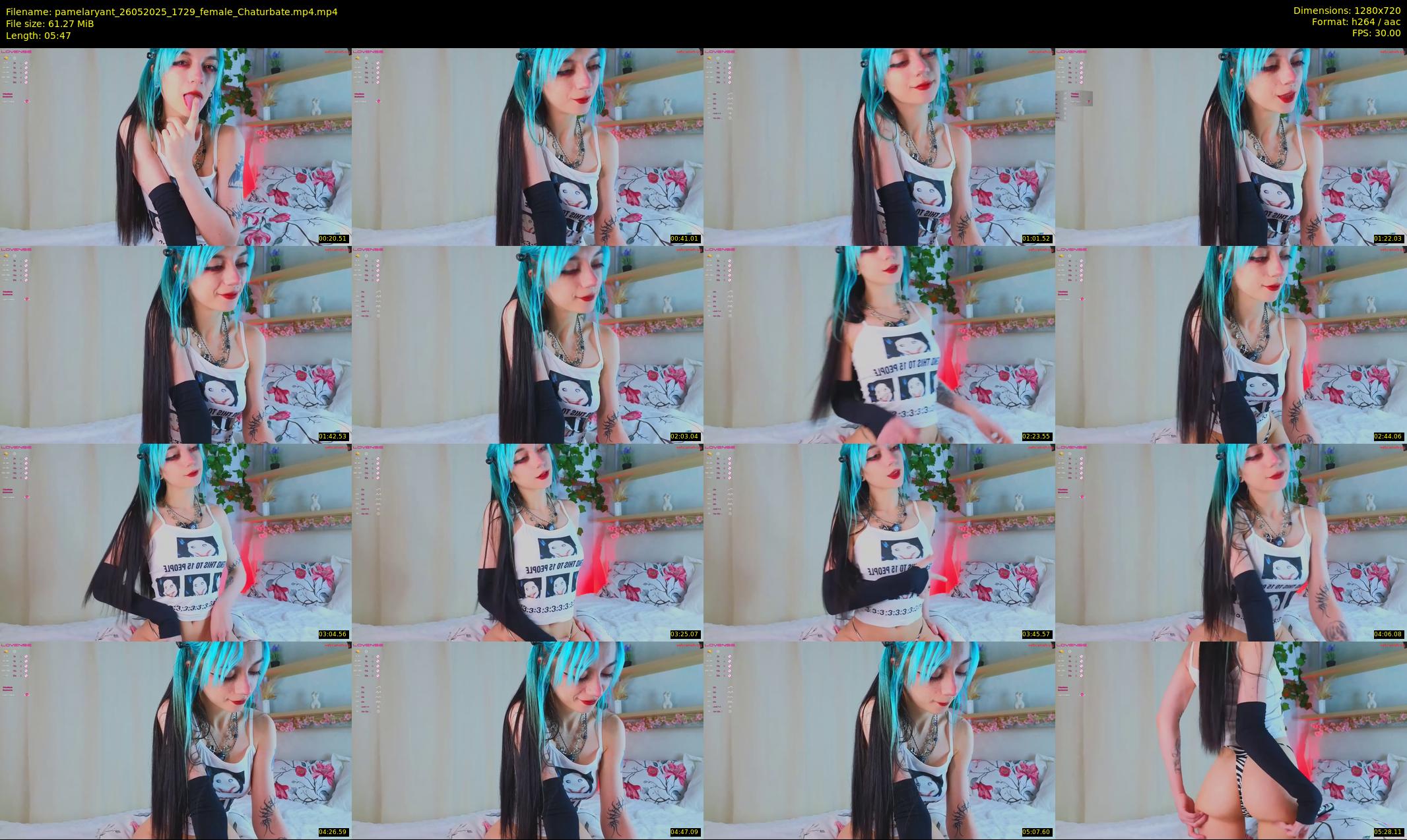 pamelaryant — 6 minute Chaturbate female cam show recording, 720p, May 26, 2025