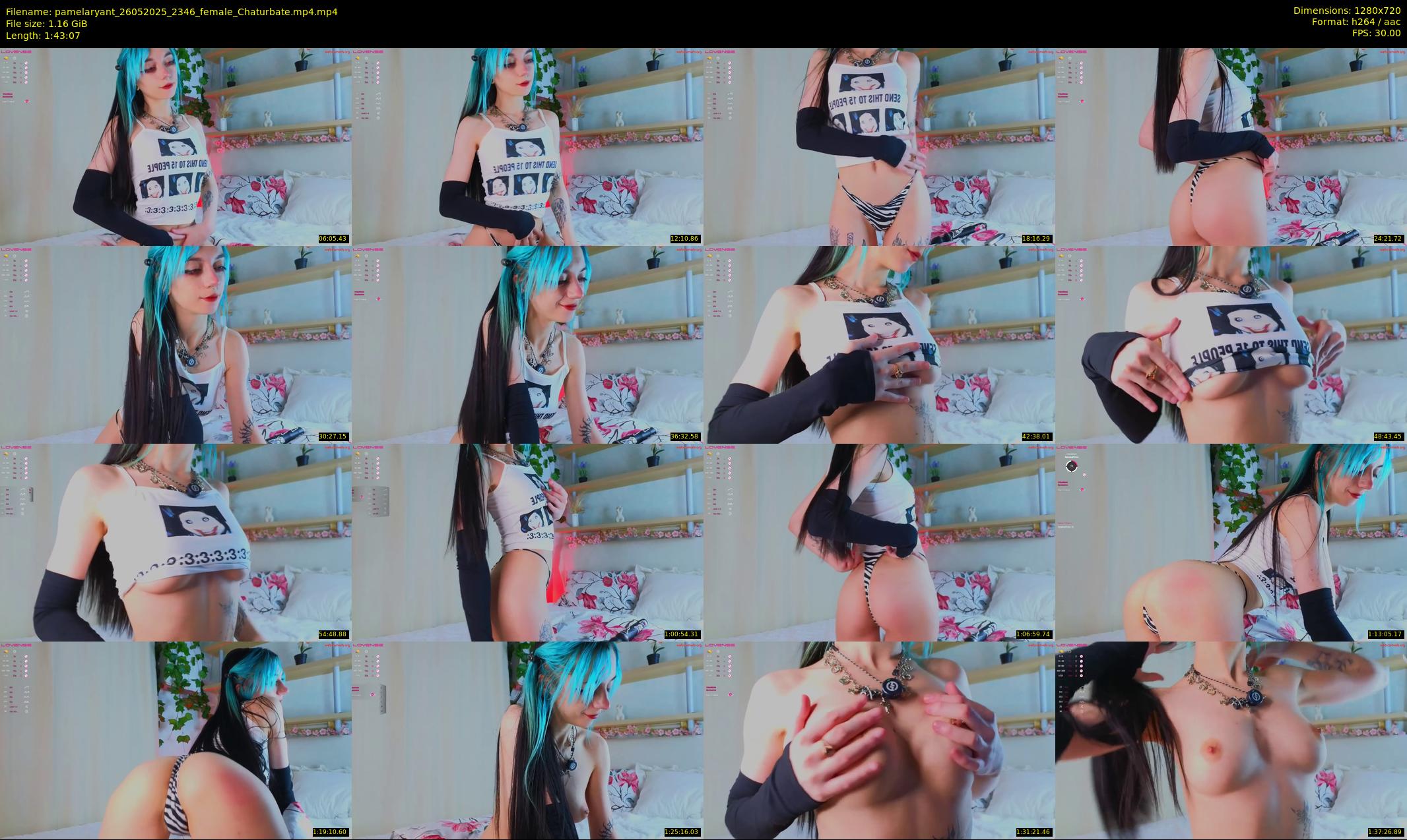 pamelaryant — 104 minute Chaturbate female cam show recording, 720p, May 26, 2025