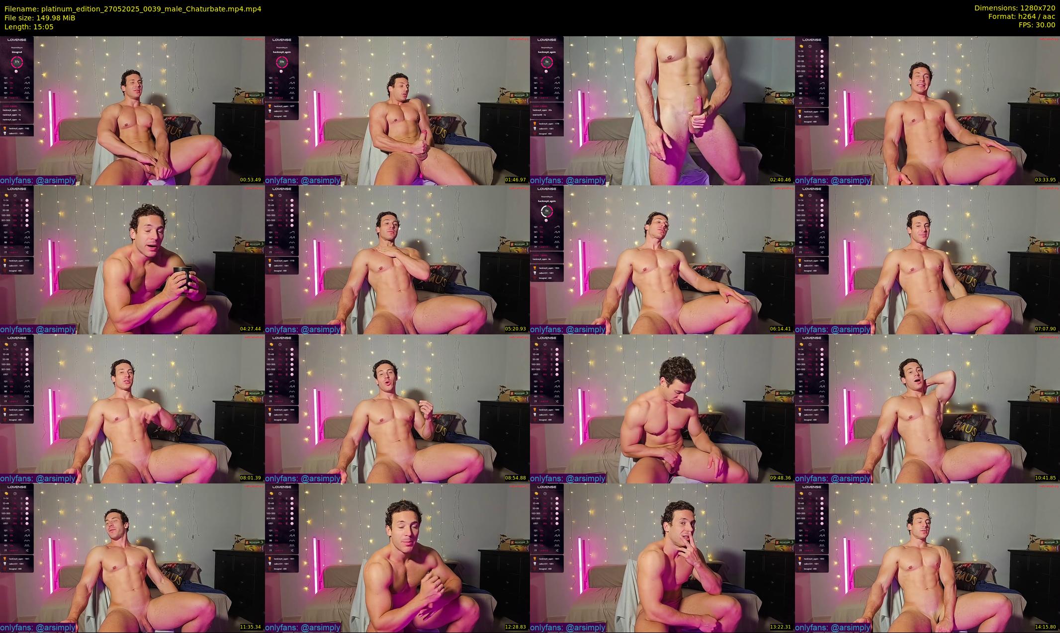 platinum_edition — 16 minute Chaturbate male cam show recording, 720p, May 27, 2025