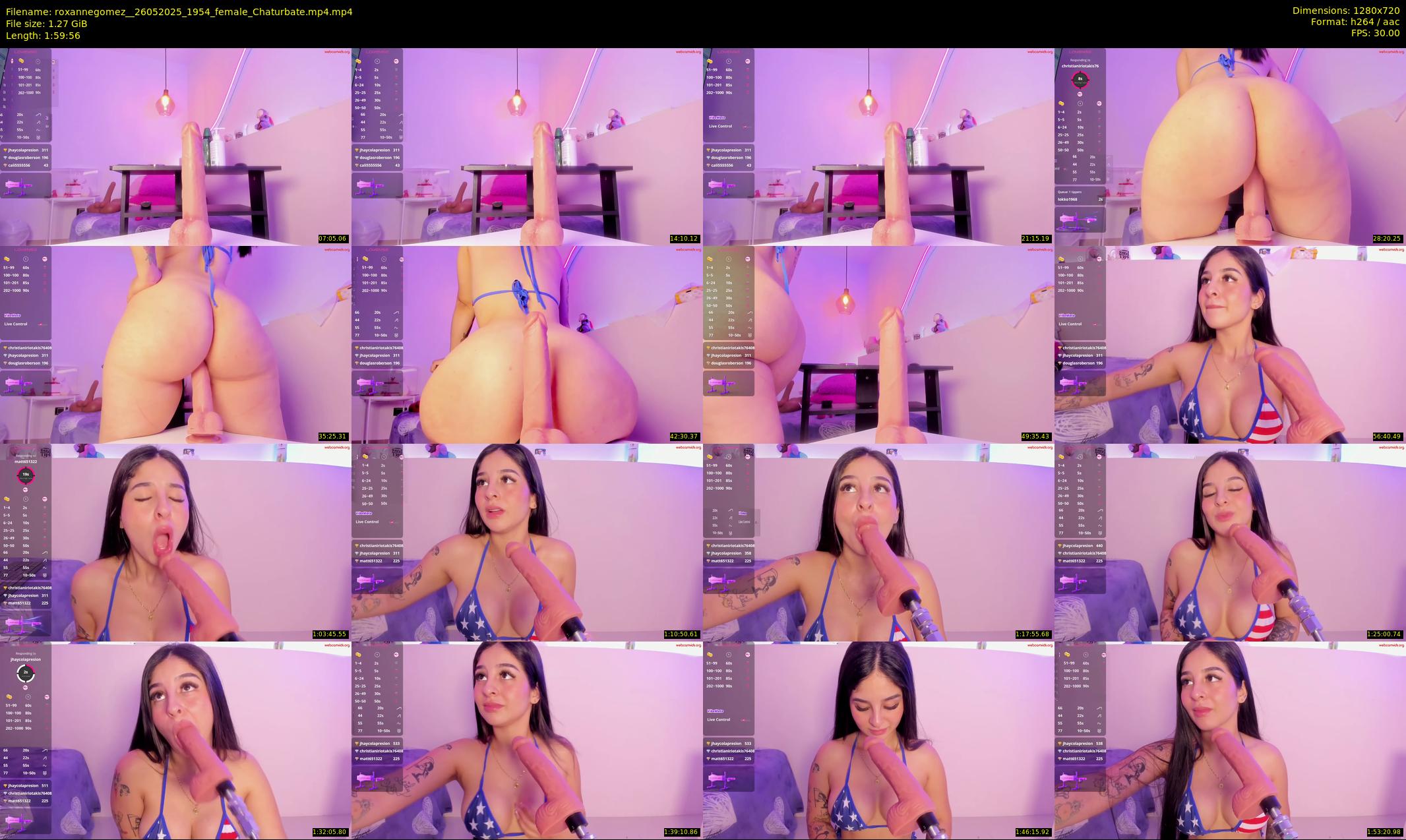roxannegomez_ — 120 minute Chaturbate female cam show recording, 720p, May 26, 2025