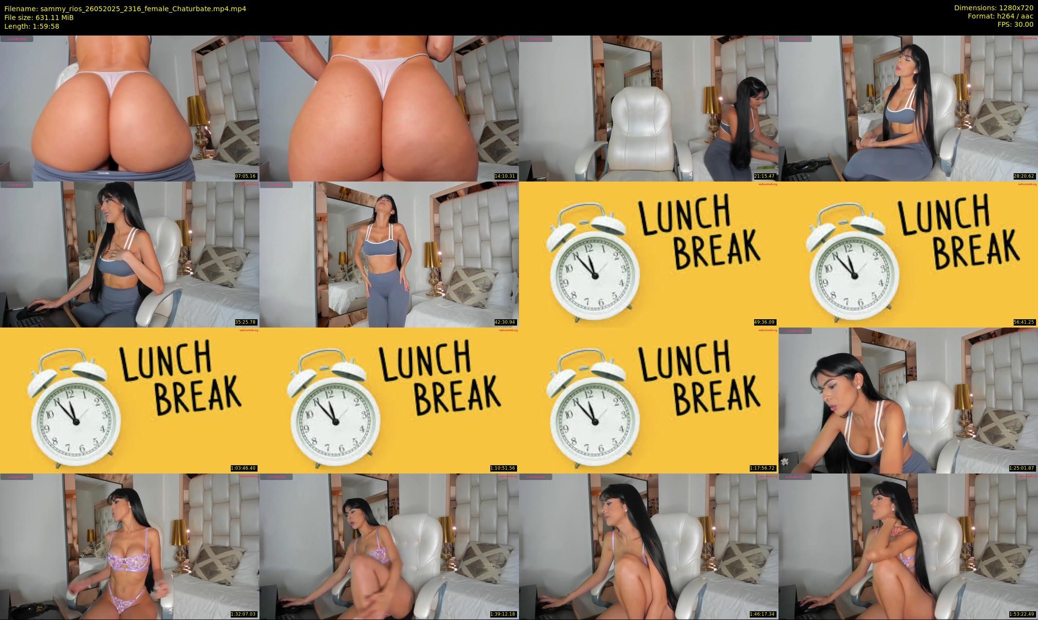 sammy_rios — 120 minute Chaturbate female cam show recording, 720p, May 26, 2025
