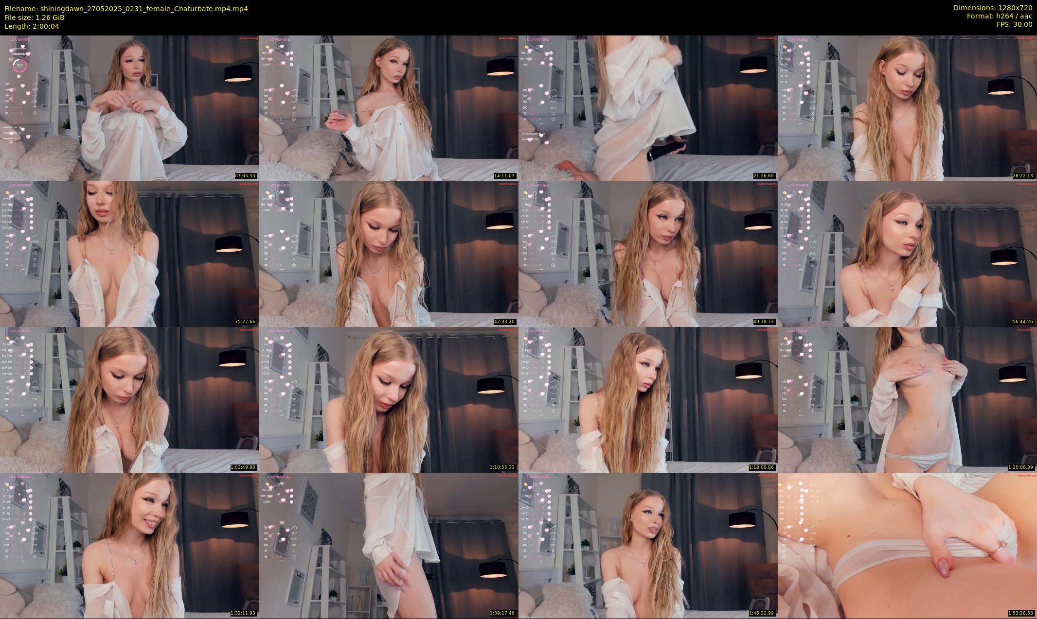 shiningdawn — 121 minute Chaturbate female cam show recording, 720p, May 27, 2025