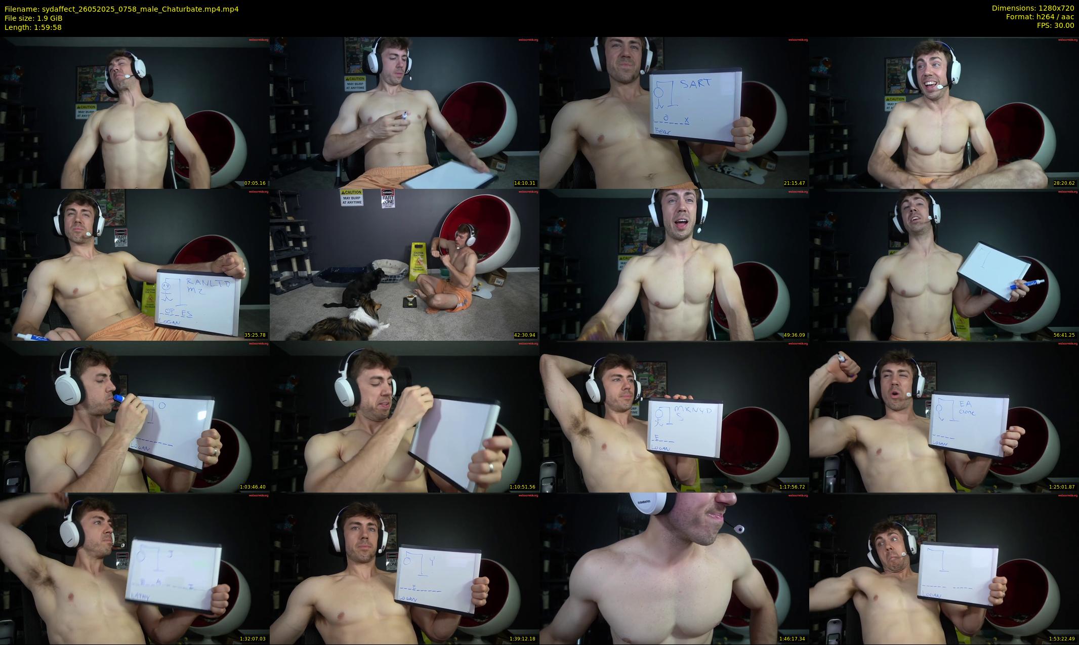 sydaffect — 120 minute Chaturbate male cam show recording, 720p, May 26, 2025