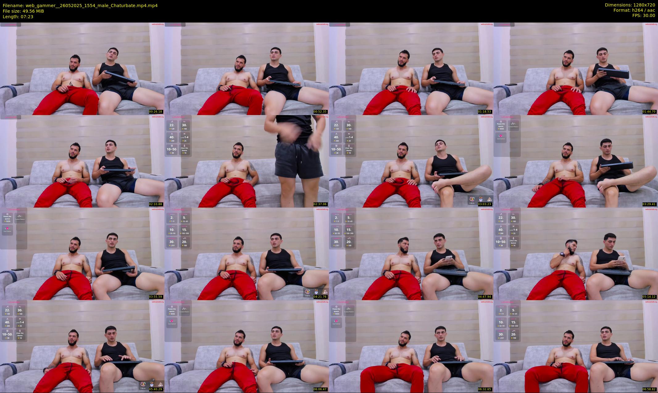 web_gammer_ — 8 minute Chaturbate male cam show recording, 720p, May 26, 2025