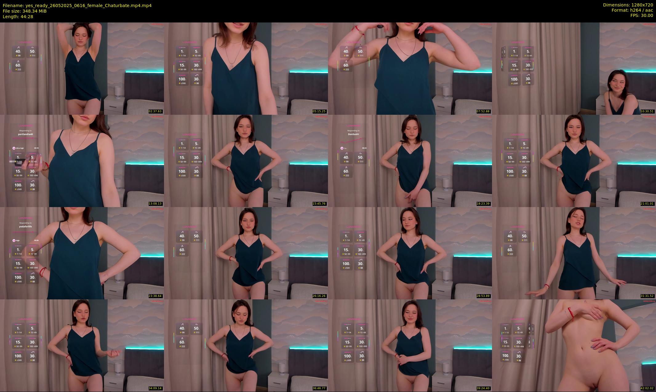 yes_ready — 45 minute Chaturbate female cam show recording, 720p, May 26, 2025
