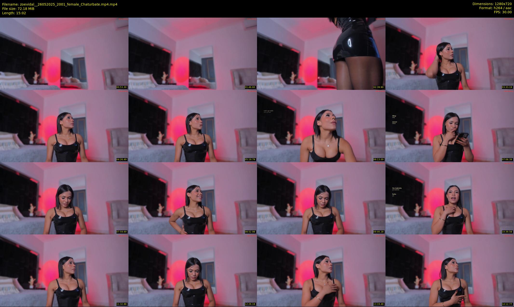 zoevidal_ — 16 minute Chaturbate female cam show recording, 720p, May 26, 2025
