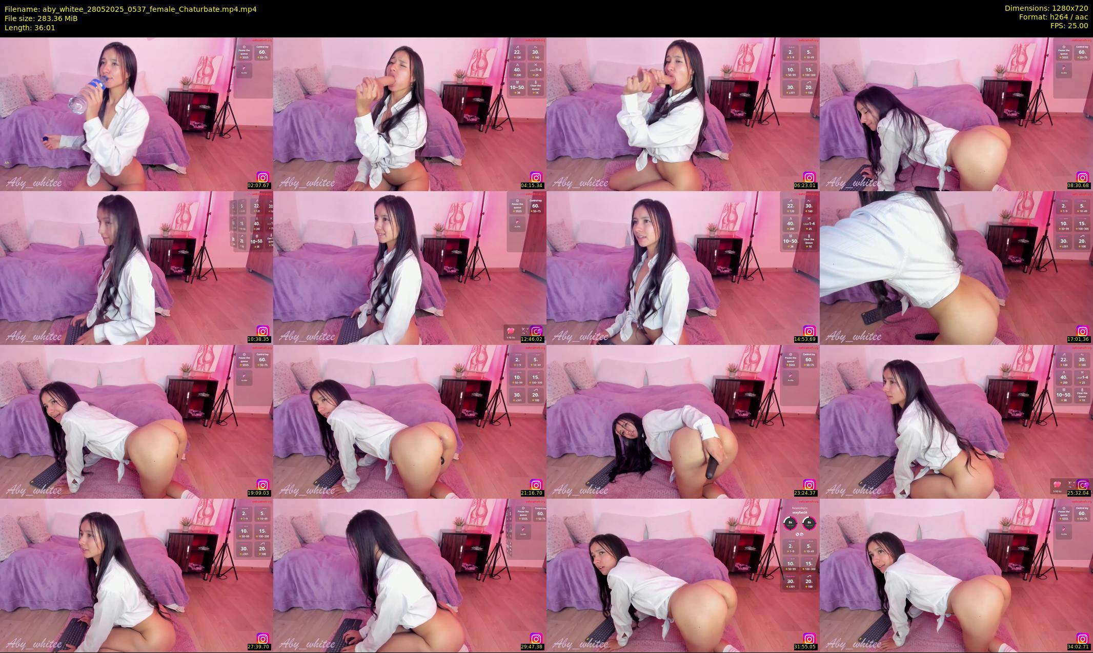 aby_whitee — 37 minute Chaturbate female cam show recording, 720p, May 28, 2025