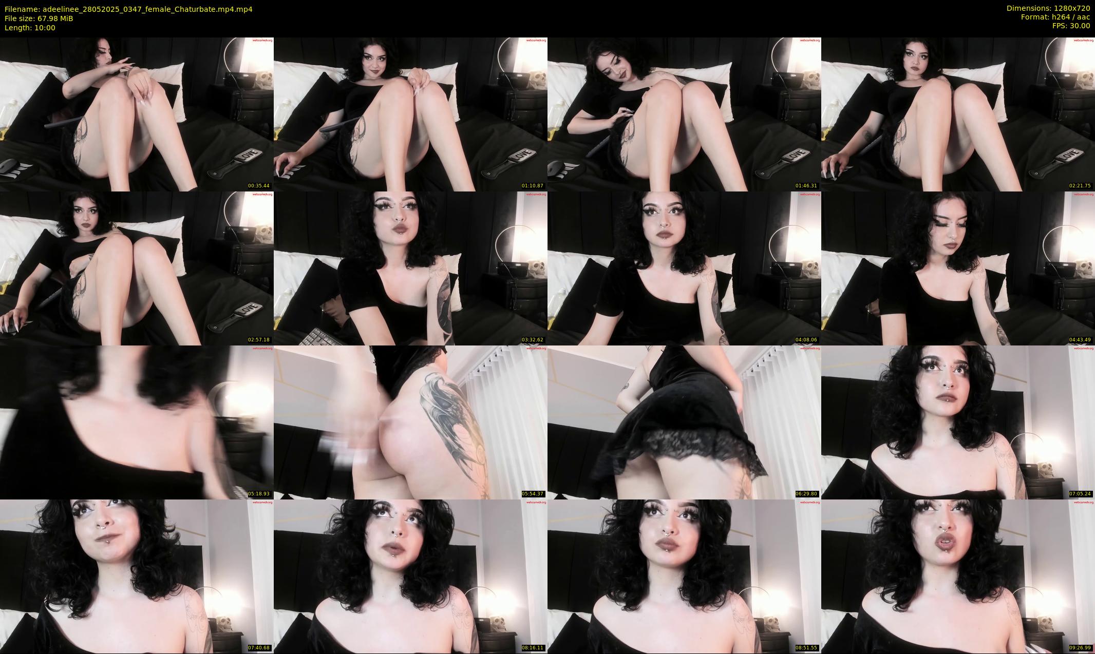 adeelinee — 10 minute Chaturbate female cam show recording, 720p, May 28, 2025
