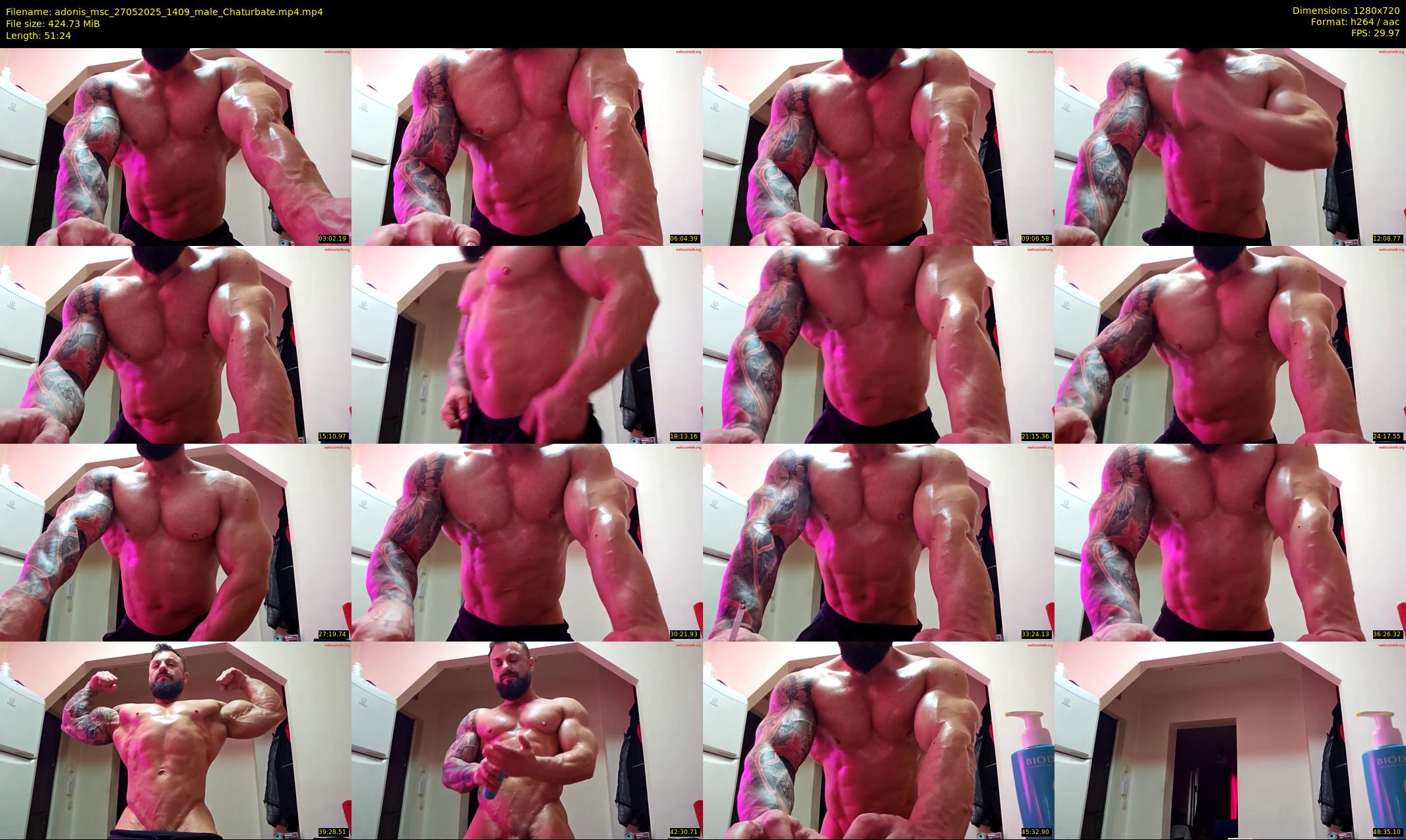 adonis_msc — 52 minute Chaturbate male cam show recording, 720p, May 27, 2025