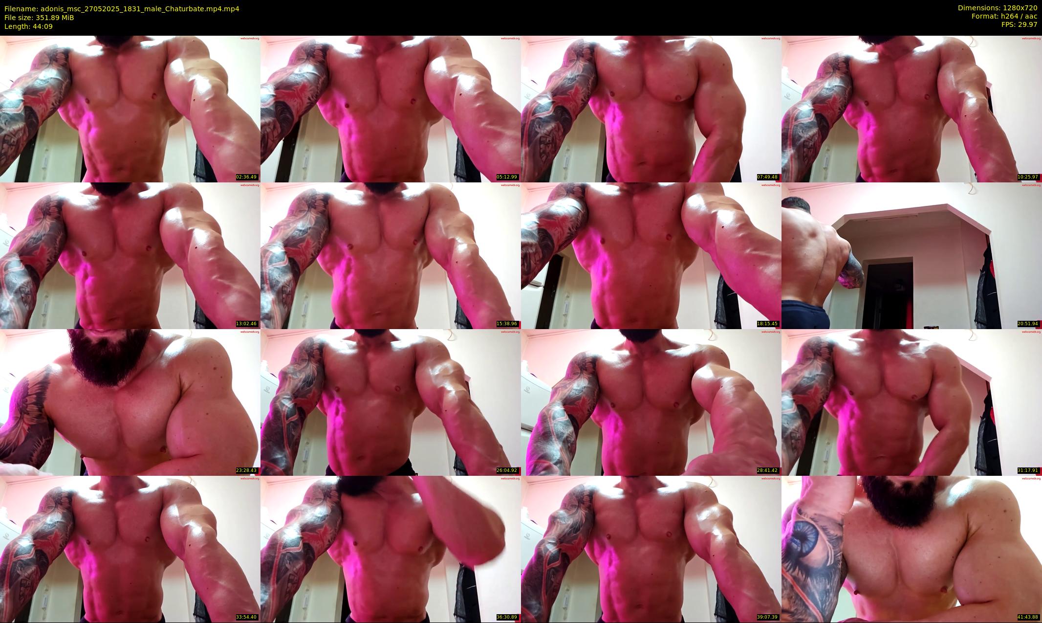 adonis_msc — 45 minute Chaturbate male cam show recording, 720p, May 27, 2025