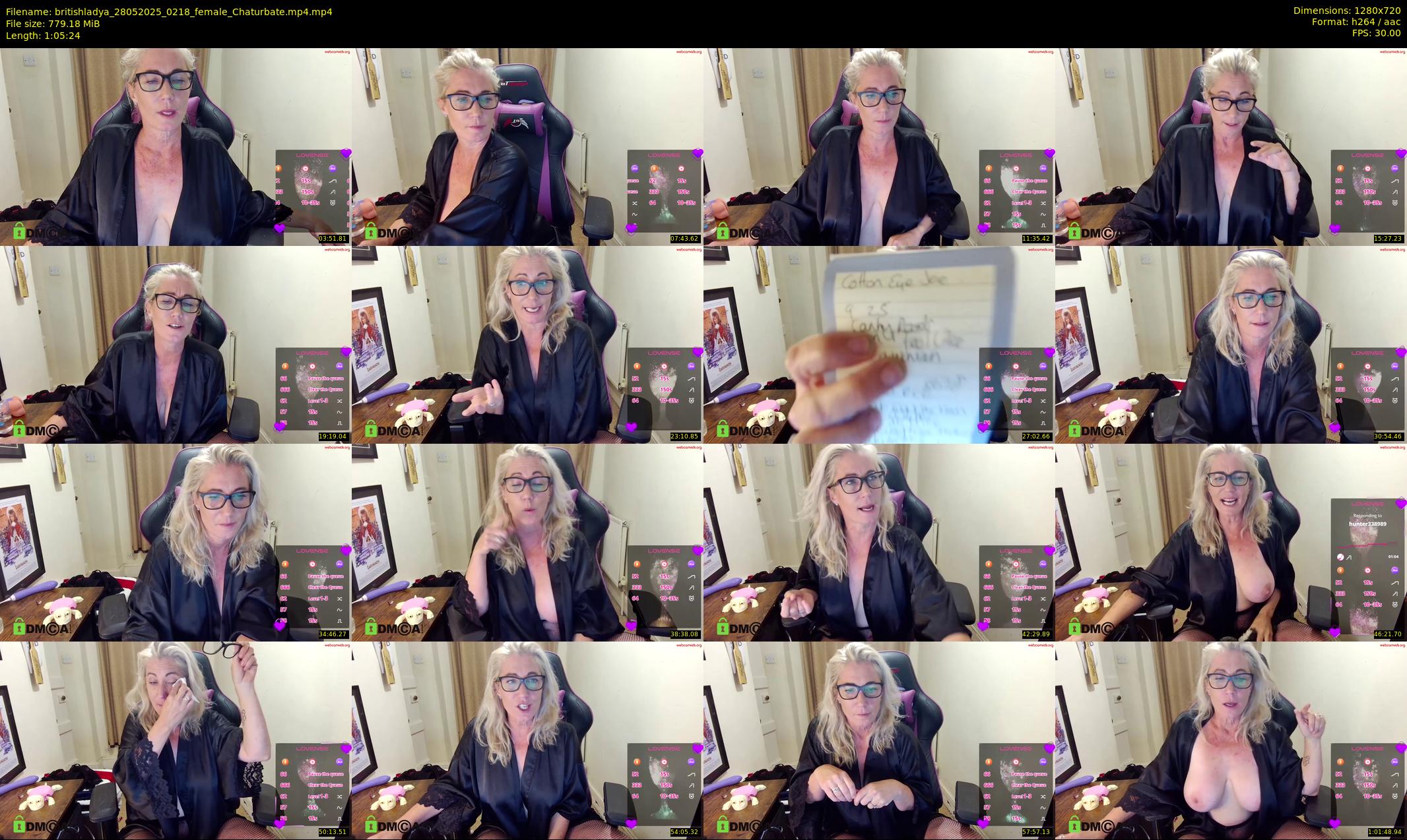 britishladya — 66 minute Chaturbate female cam show recording, 720p, May 28, 2025