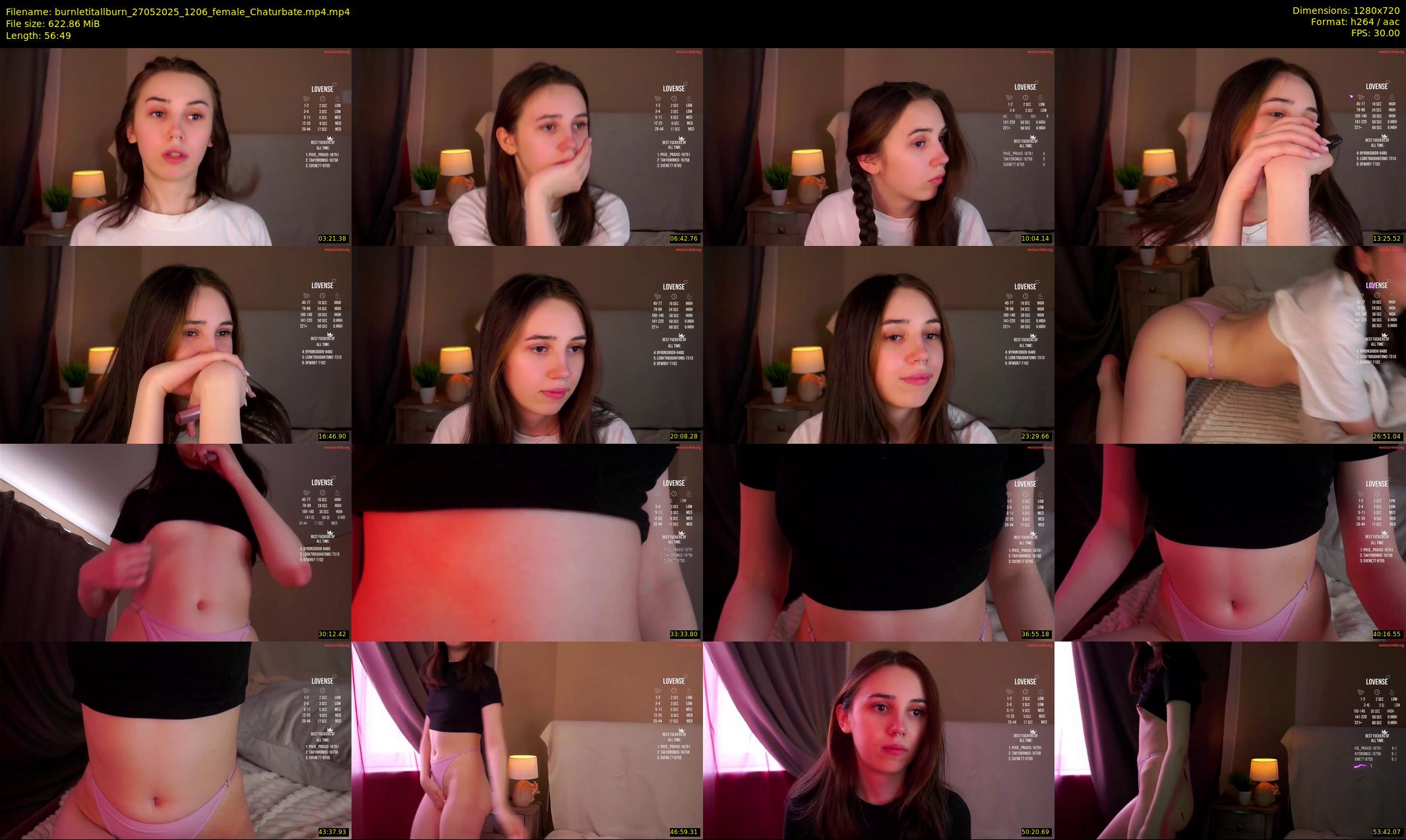 burnletitallburn — 57 minute Chaturbate female cam show recording, 720p, May 27, 2025