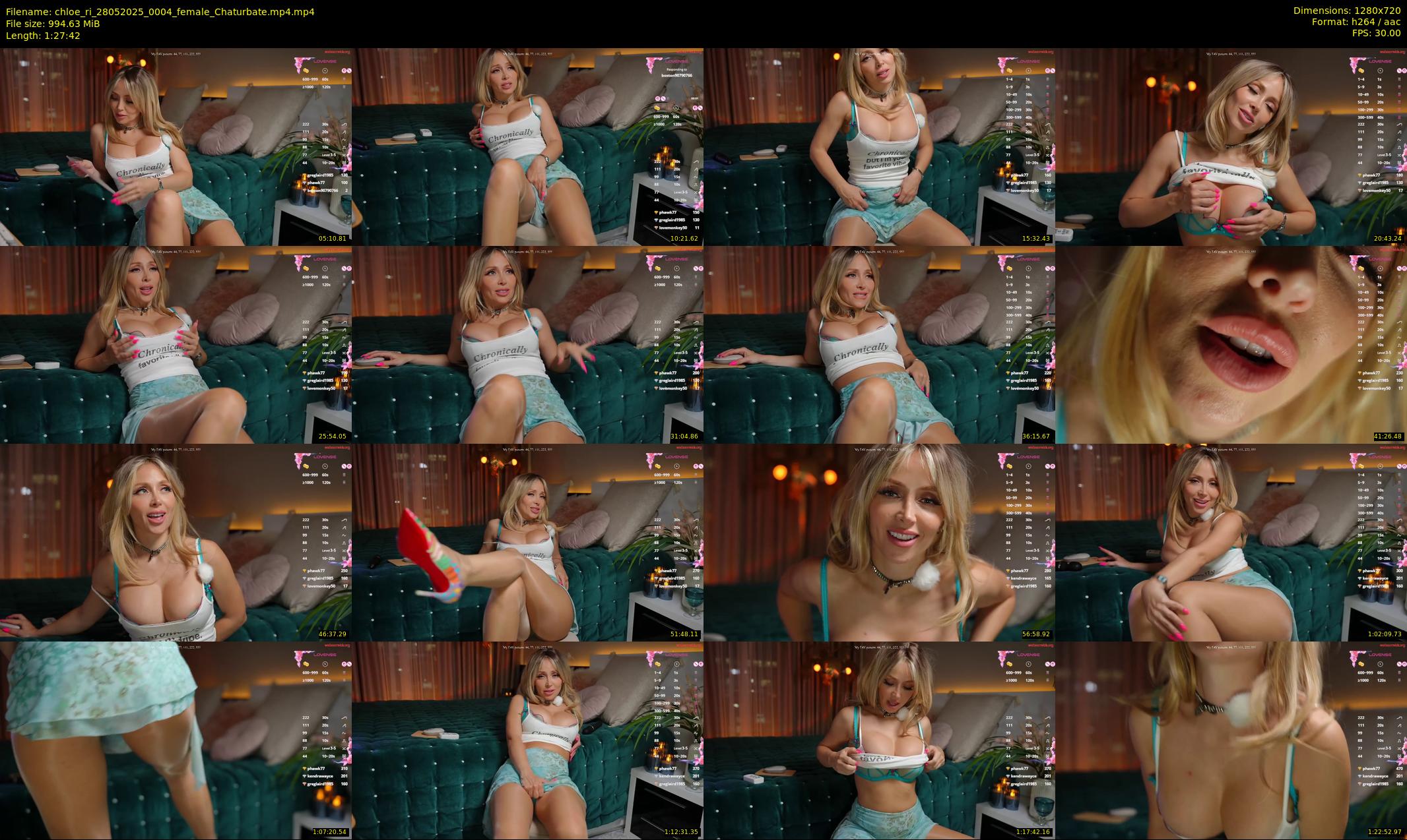 chloe_ri — 88 minute Chaturbate female cam show recording, 720p, May 28, 2025