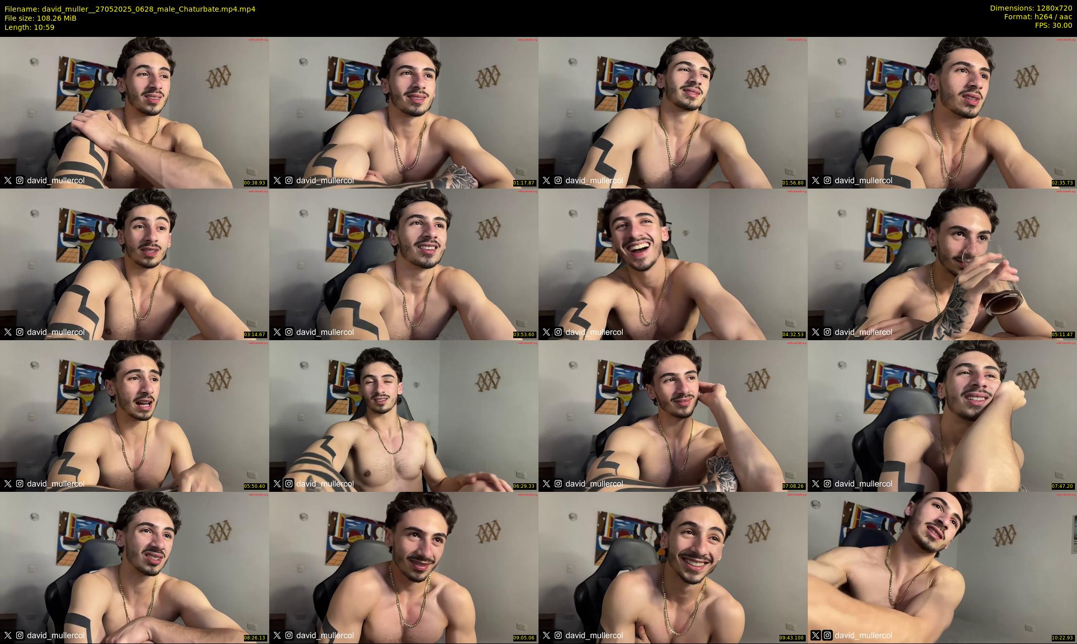 david_muller_ — 11 minute Chaturbate male cam show recording, 720p, May 27, 2025