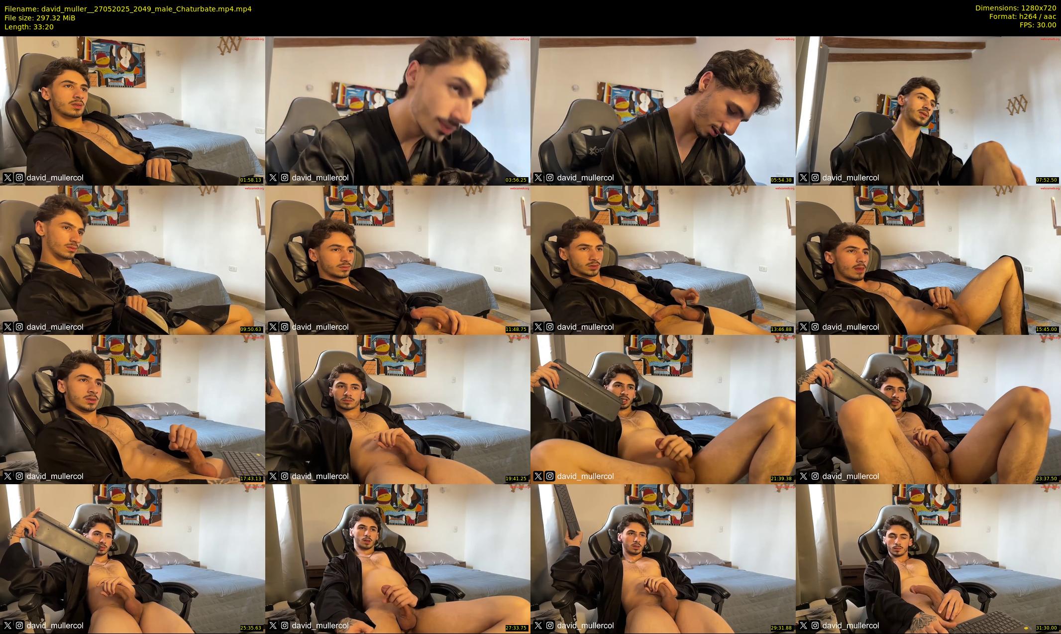 david_muller_ — 34 minute Chaturbate male cam show recording, 720p, May 27, 2025