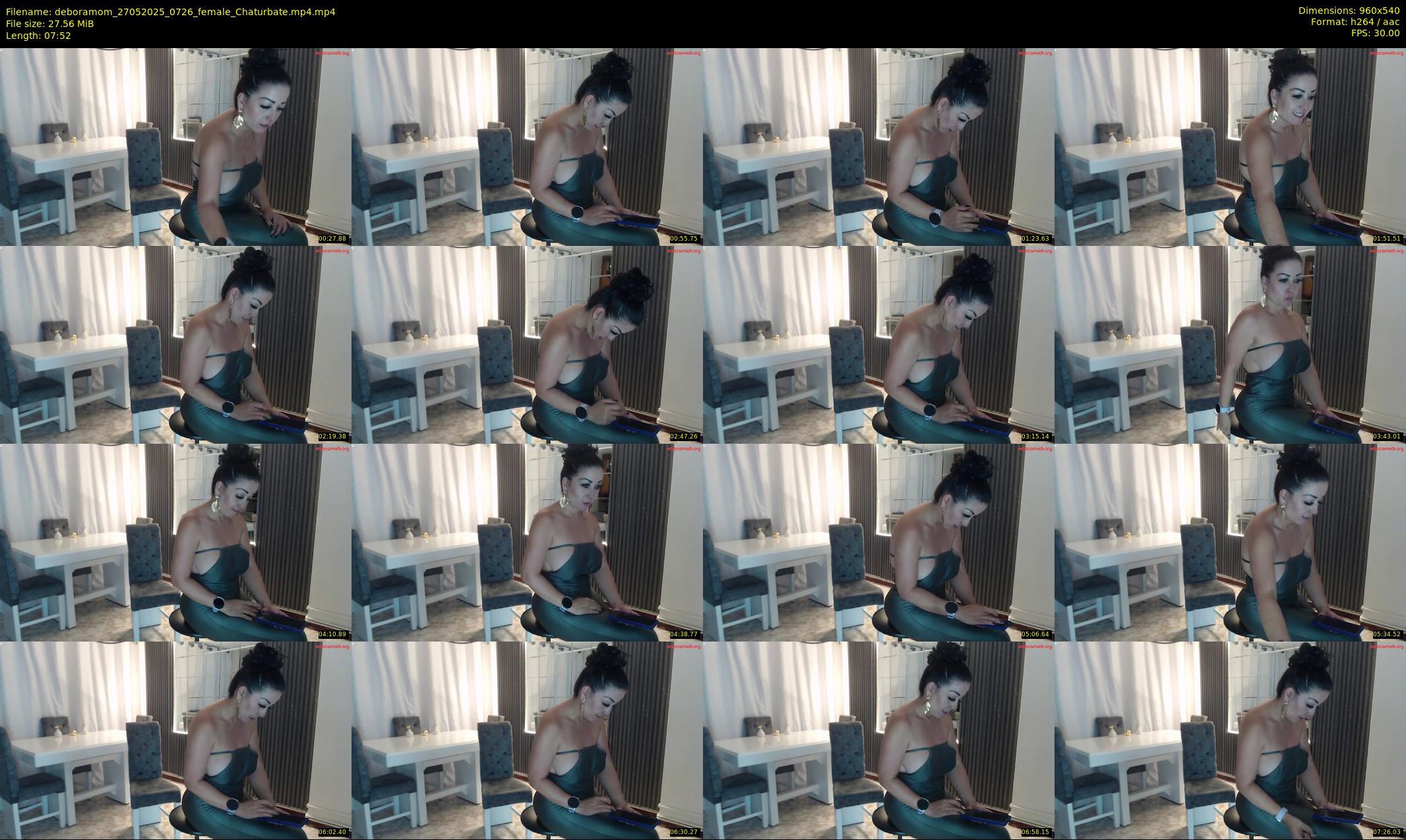 deboramom — 8 minute Chaturbate female cam show recording, 480p, May 27, 2025