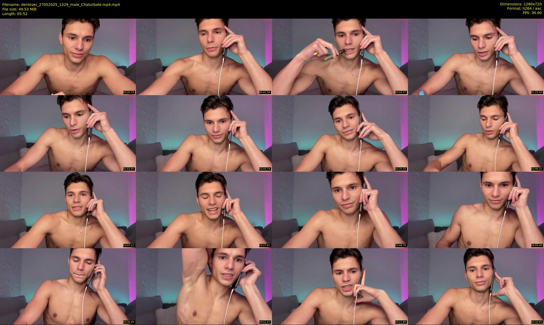 denlover — 6 minute Chaturbate male cam show recording, 720p, May 27, 2025