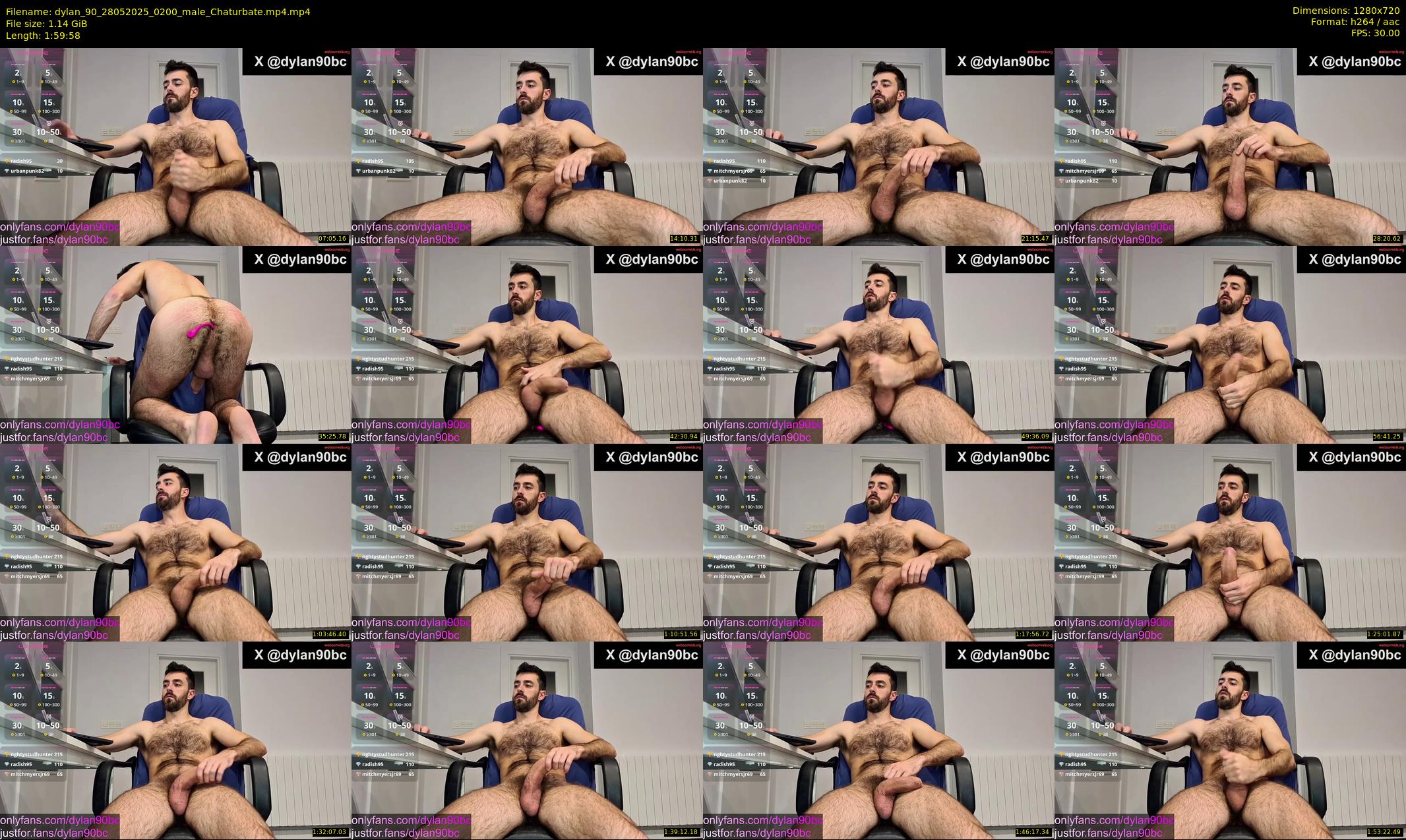 dylan_90 — 120 minute Chaturbate male cam show recording, 720p, May 28, 2025