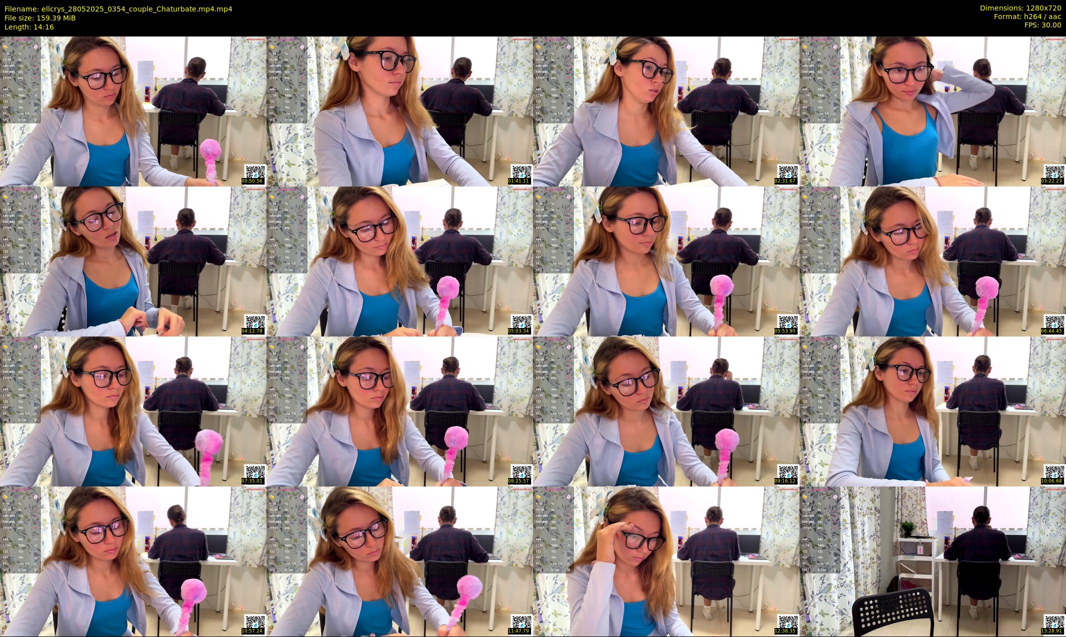ellcrys — 15 minute Chaturbate couple cam show recording, 720p, May 28, 2025