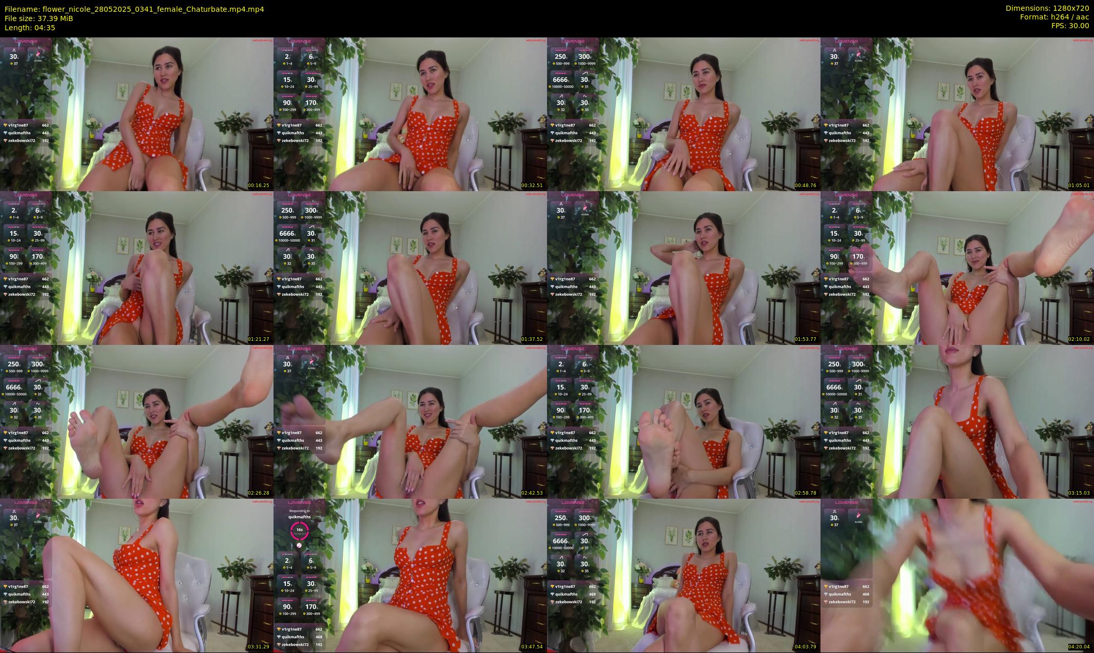 flower_nicole — 5 minute Chaturbate female cam show recording, 720p, May 28, 2025