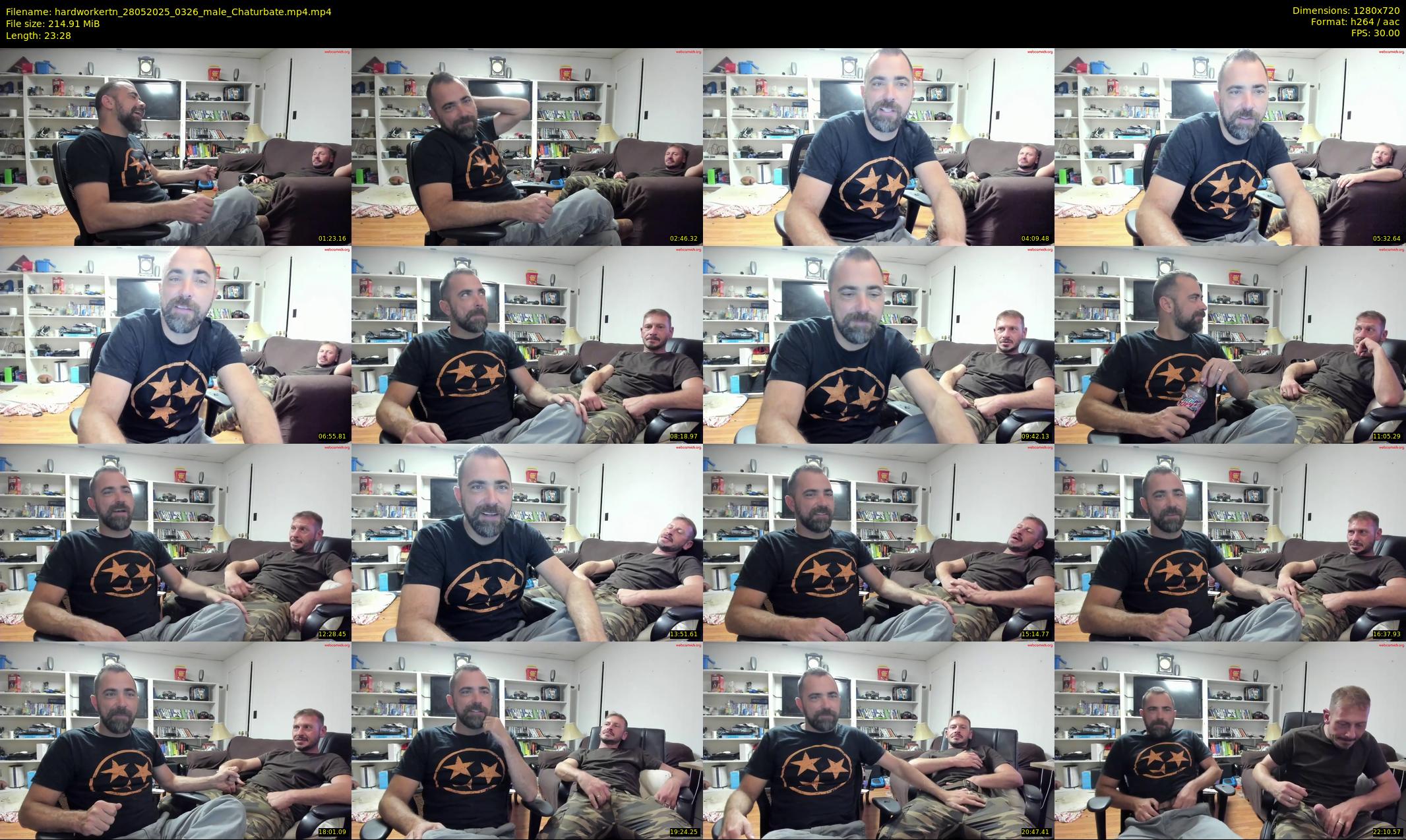 hardworkertn — 24 minute Chaturbate male cam show recording, 720p, May 28, 2025