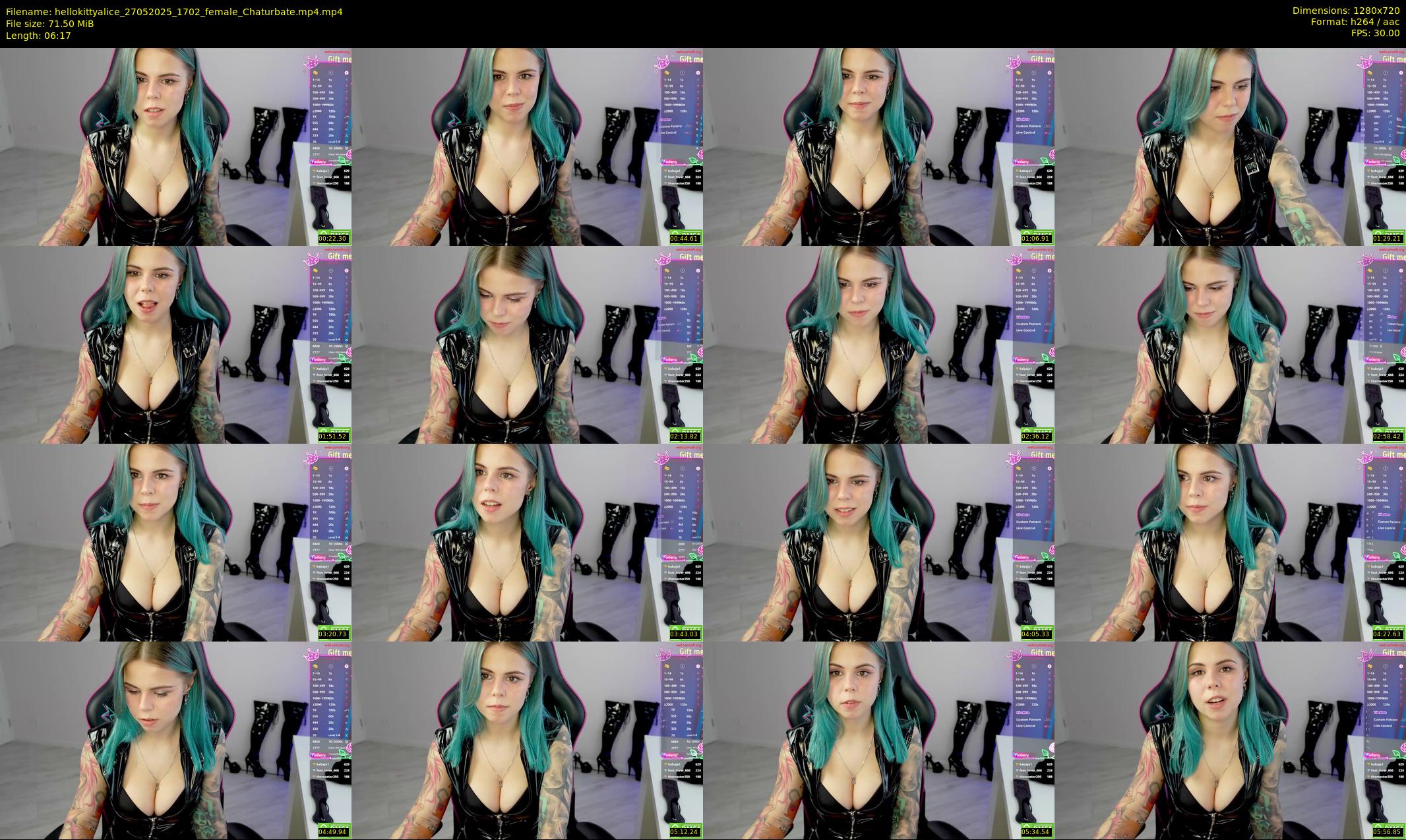 hellokittyalice — 7 minute Chaturbate female cam show recording, 720p, May 27, 2025
