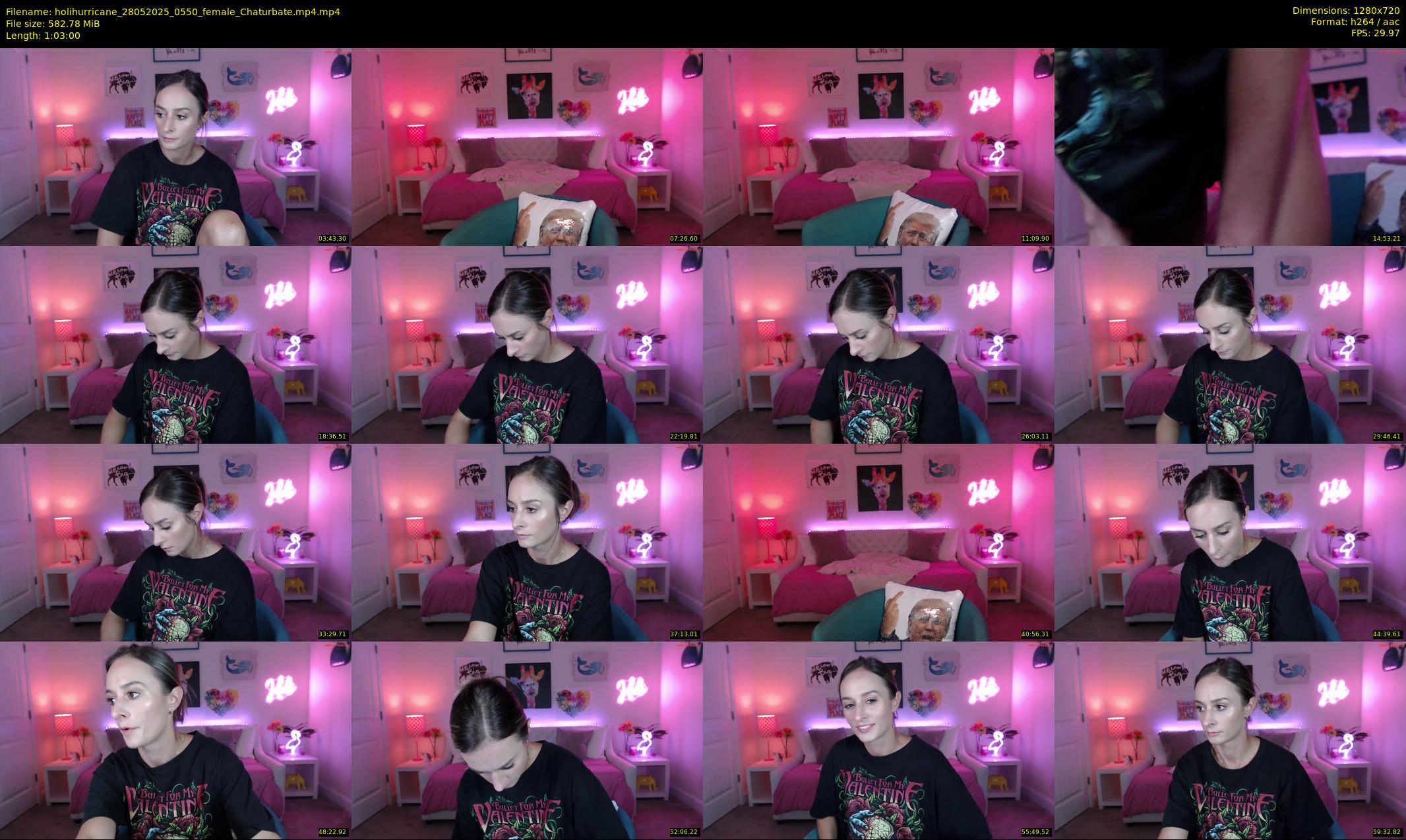holihurricane — 63 minute Chaturbate female cam show recording, 720p, May 28, 2025