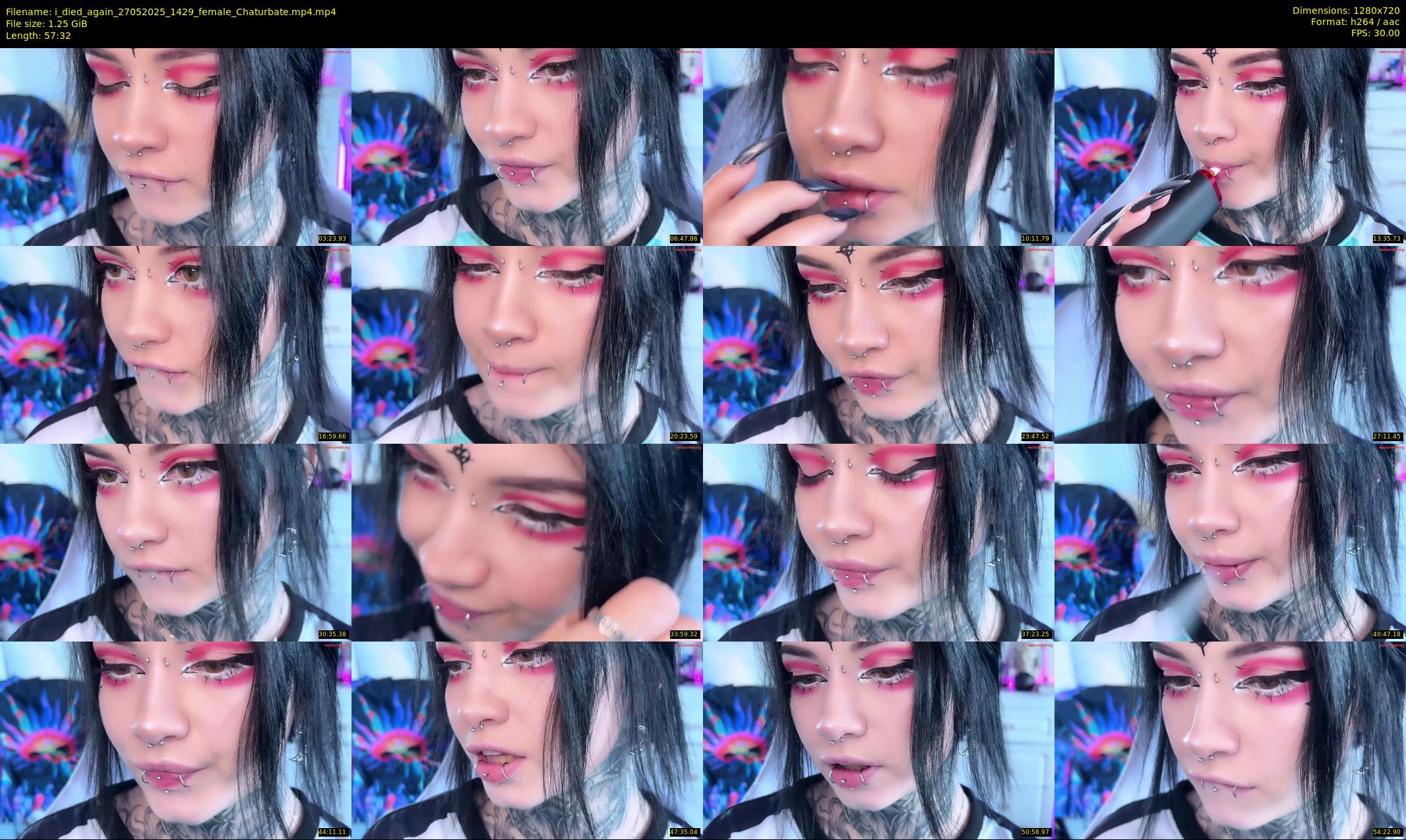 i_died_again — 58 minute Chaturbate female cam show recording, 720p, May 27, 2025