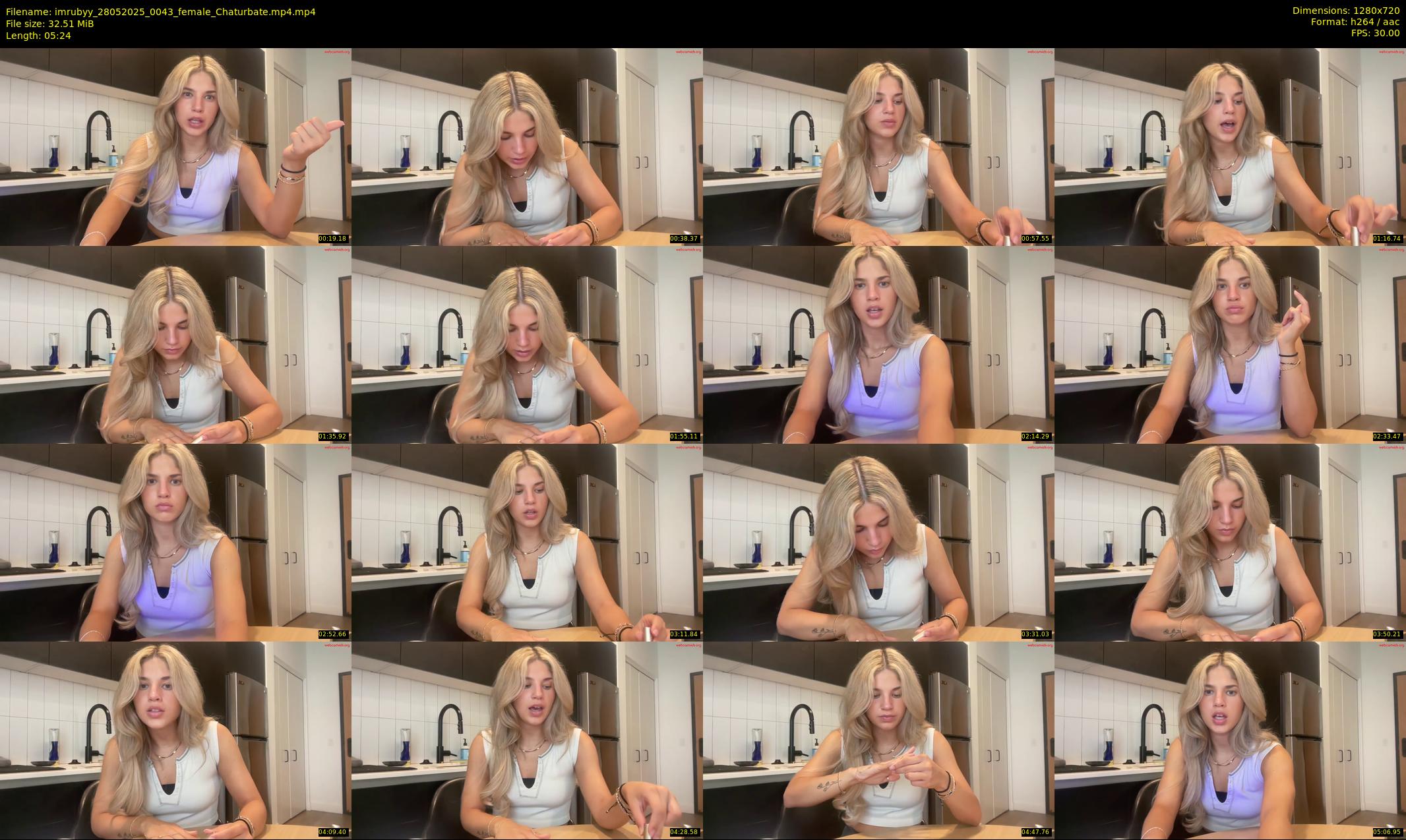 imrubyy — 6 minute Chaturbate female cam show recording, 720p, May 28, 2025