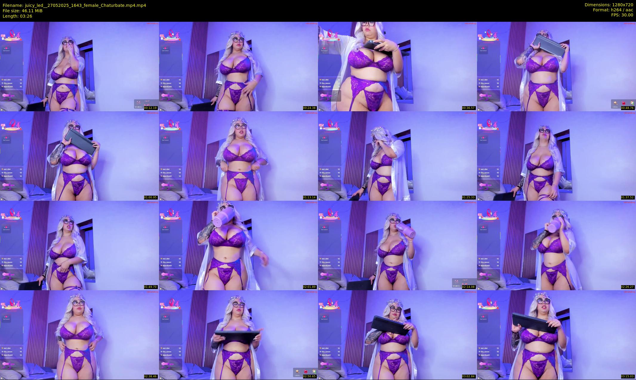 juicy_led_ — 4 minute Chaturbate female cam show recording, 720p, May 27, 2025