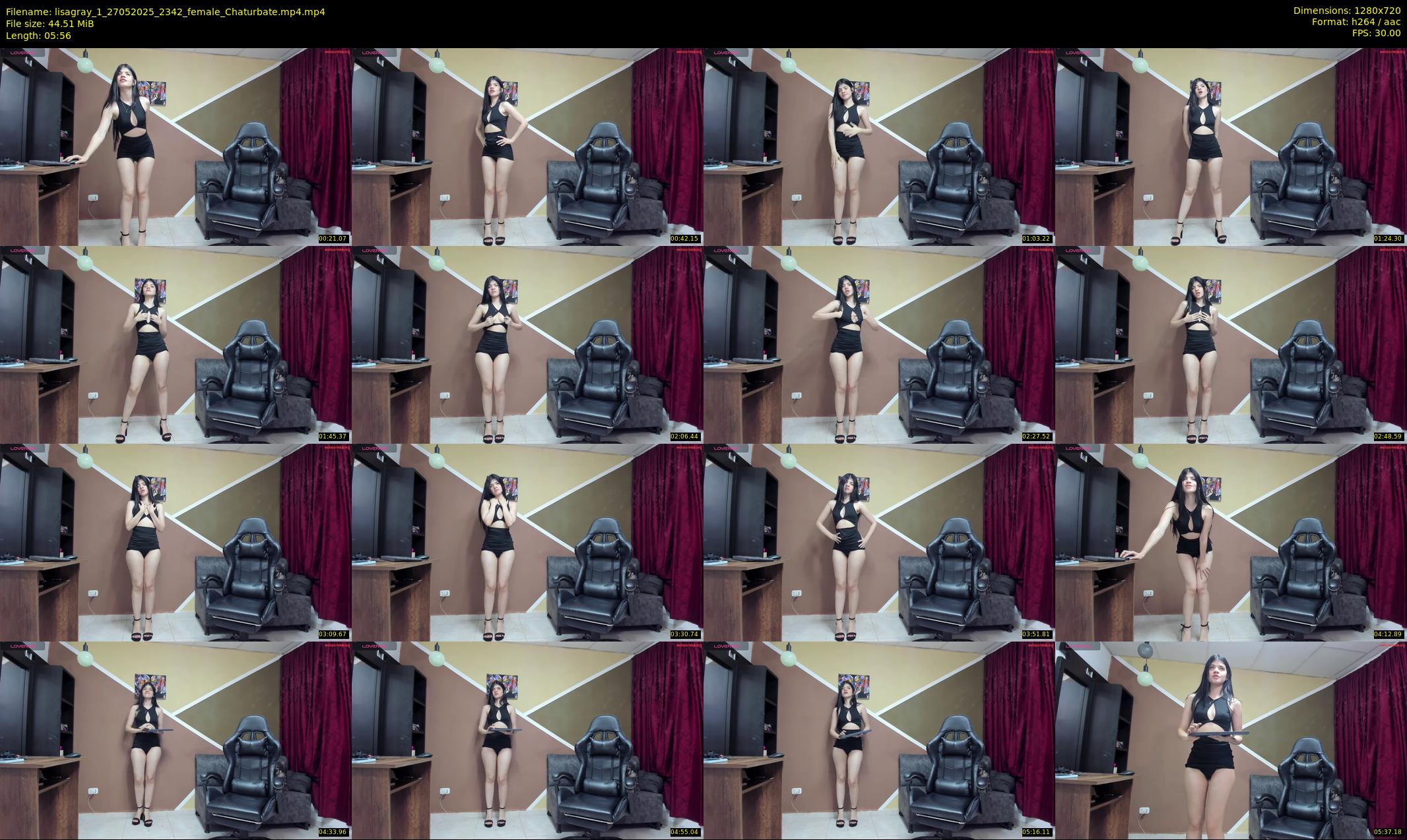 lisagray_1 — 6 minute Chaturbate female cam show recording, 720p, May 27, 2025