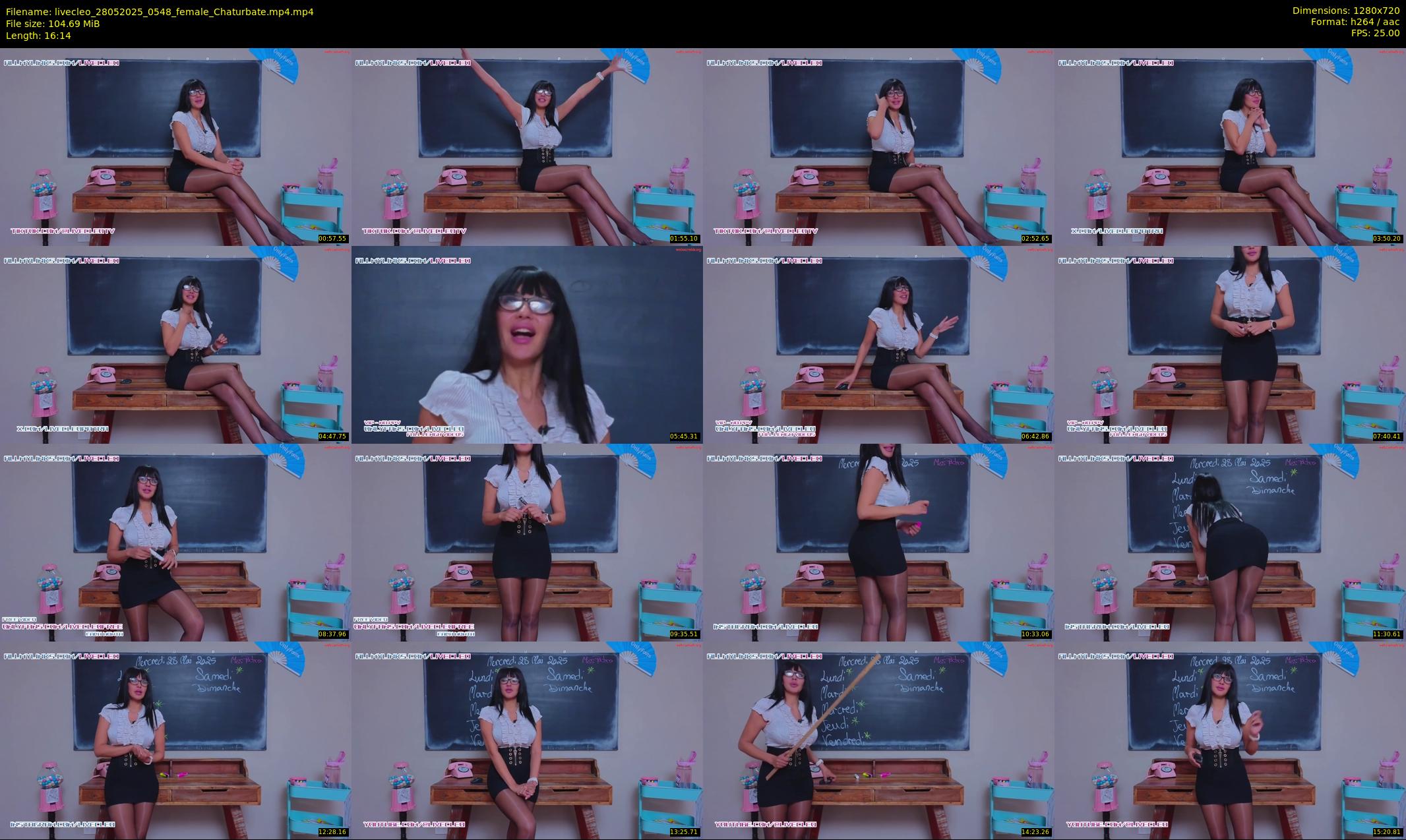 livecleo — 17 minute Chaturbate female cam show recording, 720p, May 28, 2025